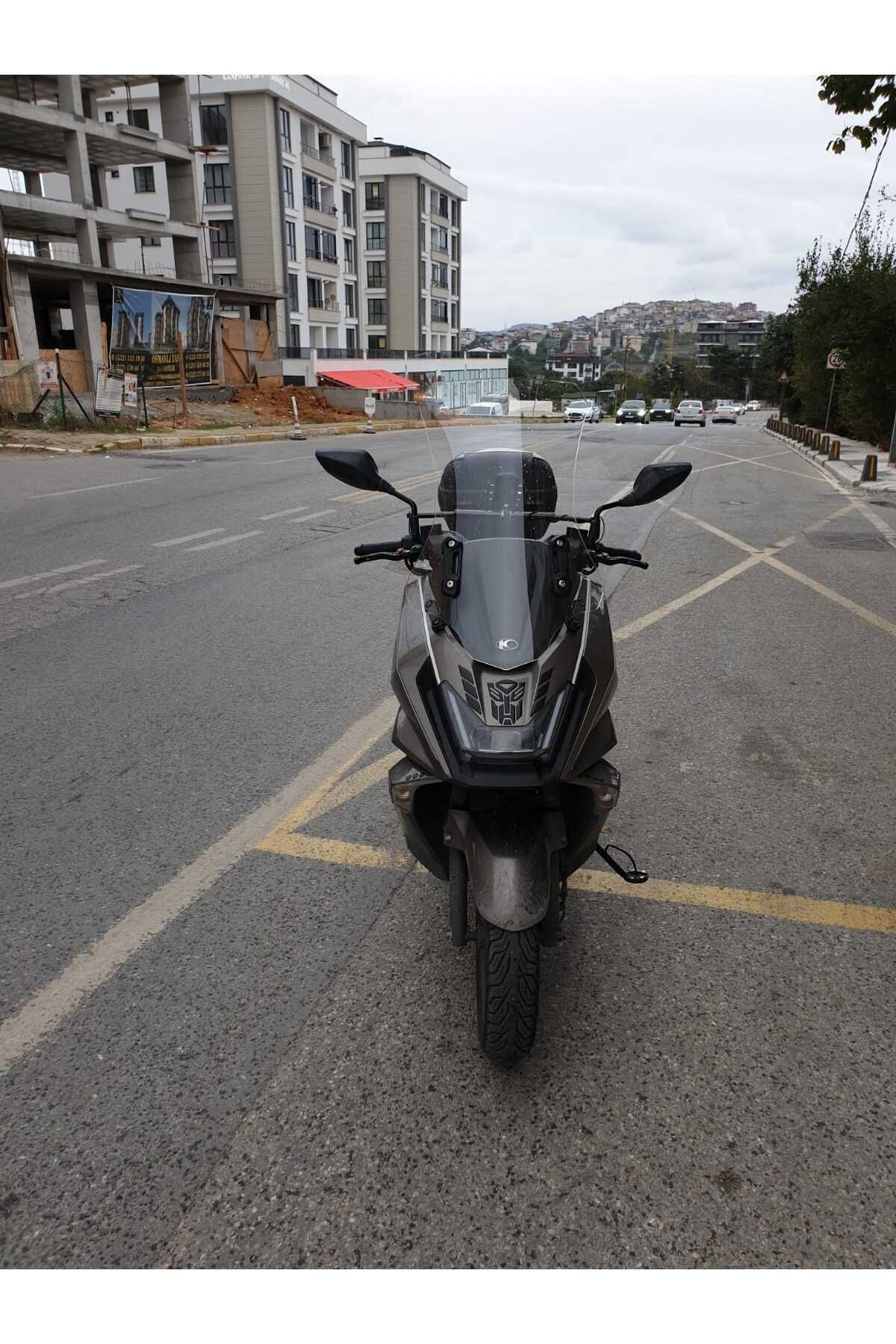 kymco Skytown 125 Siperlik Ön Cam 2023-2025 Model 72cm Şeffaf Renkli 4mm UZUN CAM