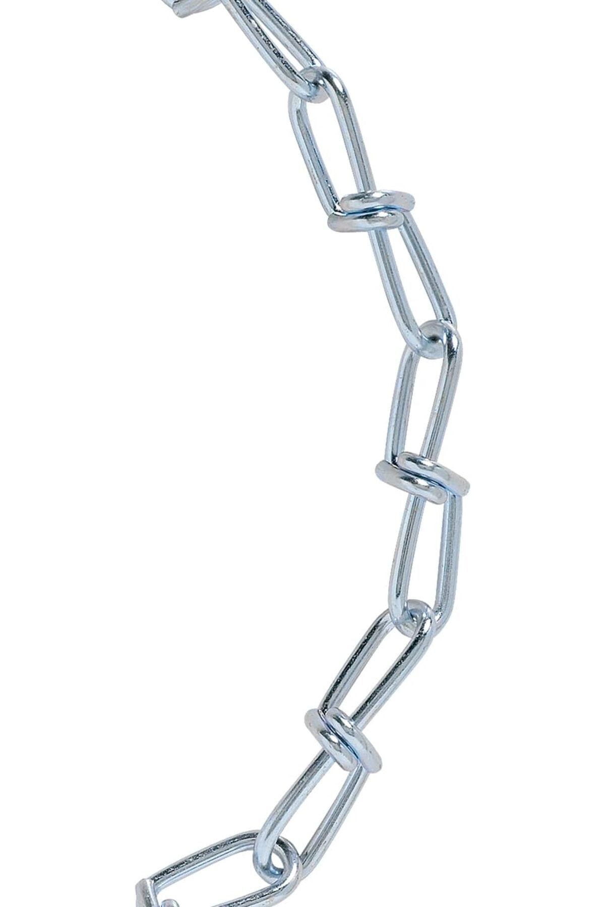 salesalbutik A15922 Çift Halka Zincir, 2/0 X 20 Ft, 115 kg, 2/0, Çinko Kaplama