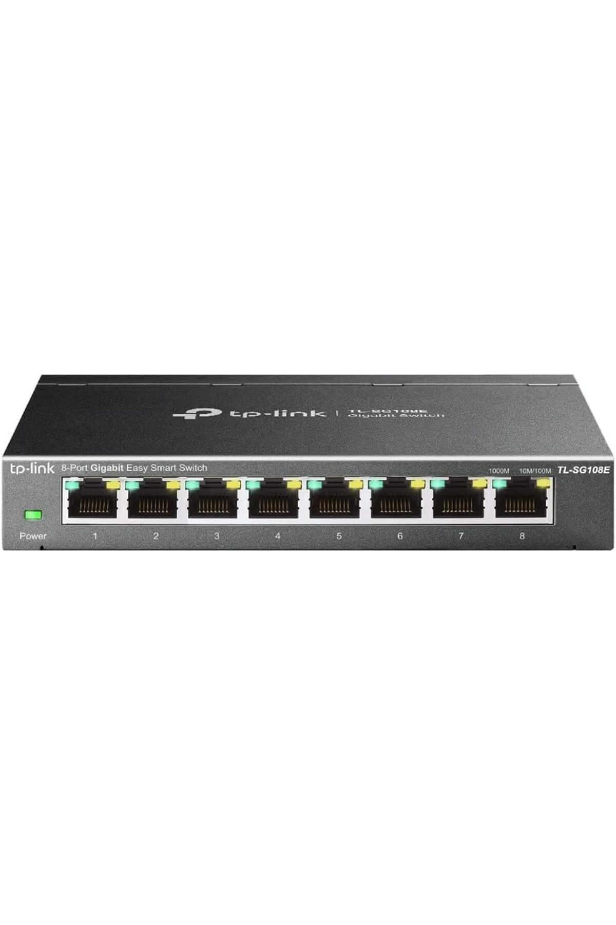 yenibagshop TL-SG108E, 8-Port 10/100/1000 Mbps Gigabit Easy Smart Switch