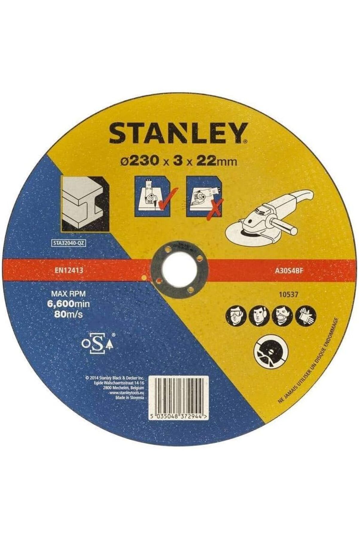 STOREMAX alnsgrup STA32040-QZ Metal Kesme Taşı 230 mm, Renkli shphx 897754