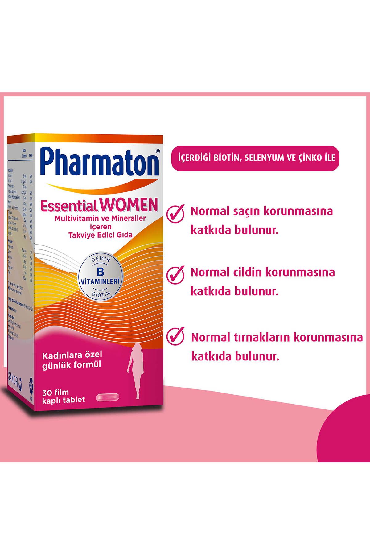 Pharmaton-Essential Women 30 Tablets 4