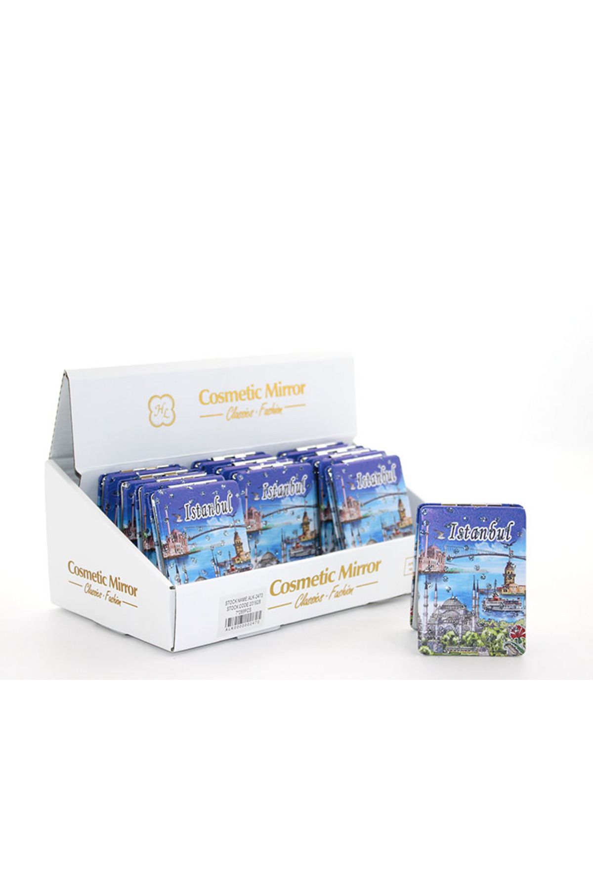 Vivesta Shop Taşlı İstanbul Tasarımı El Aynası İnce