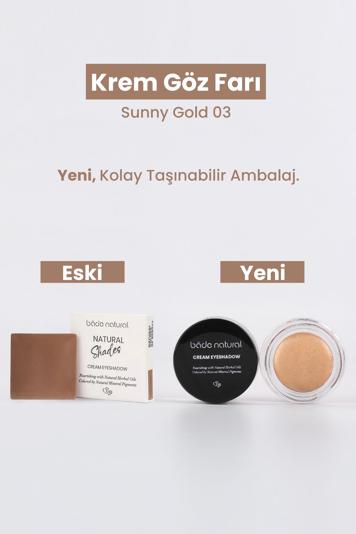سایه چشم کرم طلای آفتابی 03 ٪ طبیعی Bade Natural