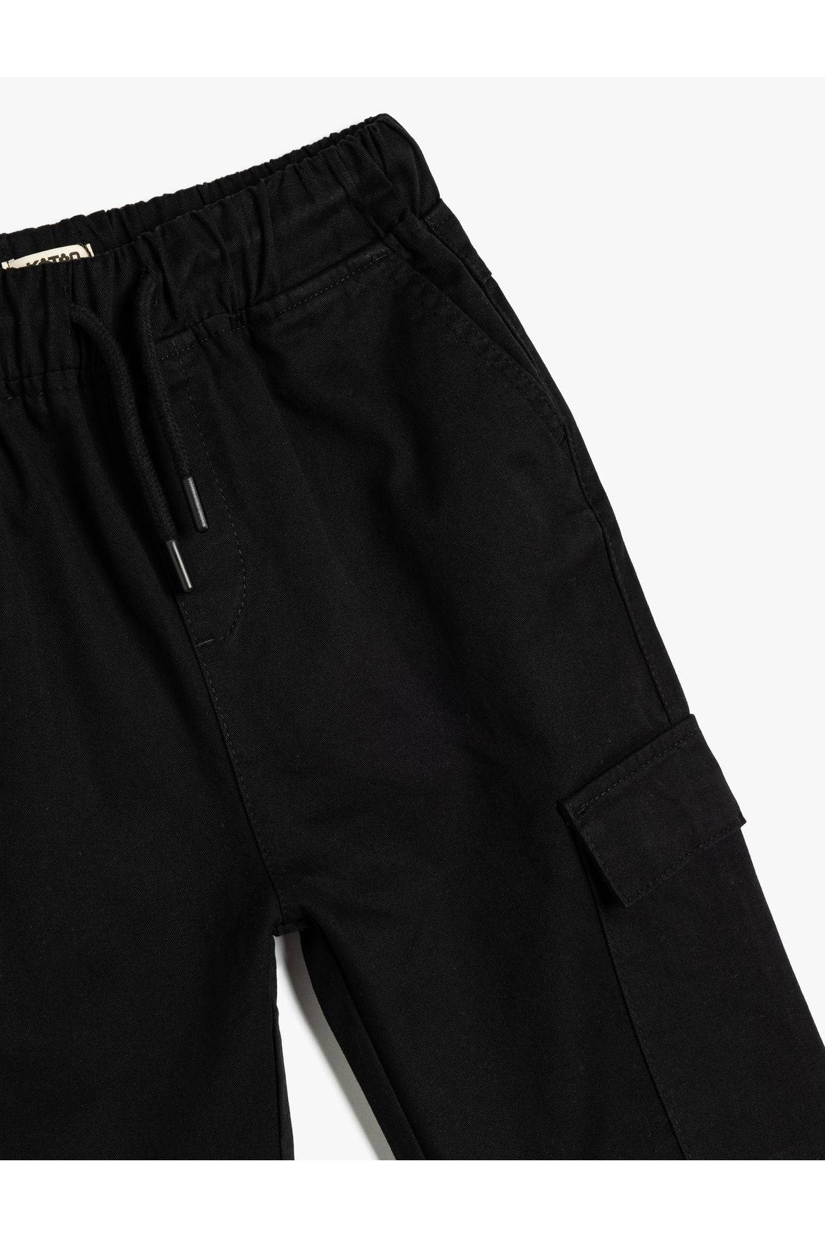 Koton-Jogger-Jogginghose aus Baumwolle mit Schnürung an der Taille und Taschendetail 3