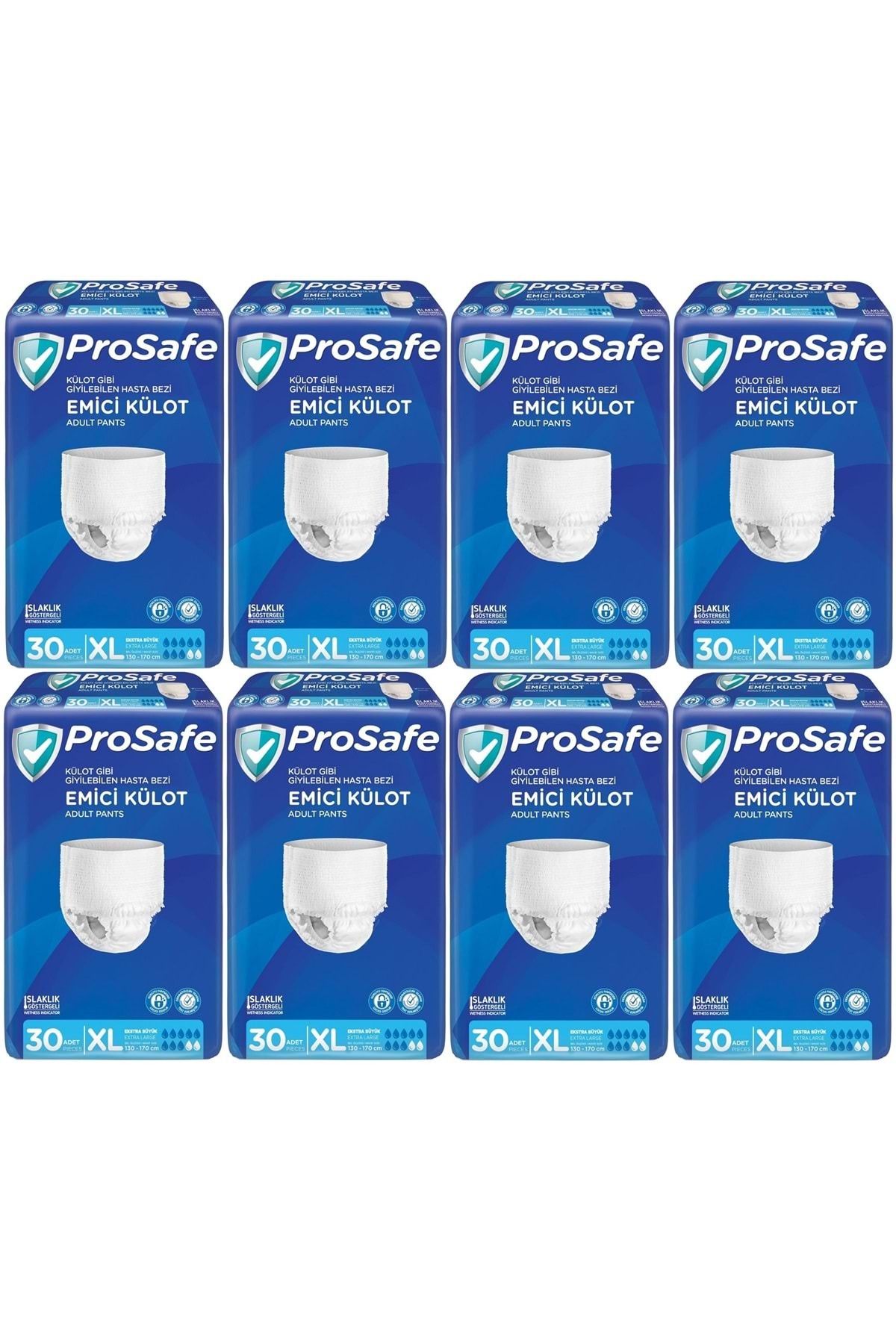 PROSAFE Emici Külot Hasta Bezi XL-Extra Large 240 Adet (8PK*30)