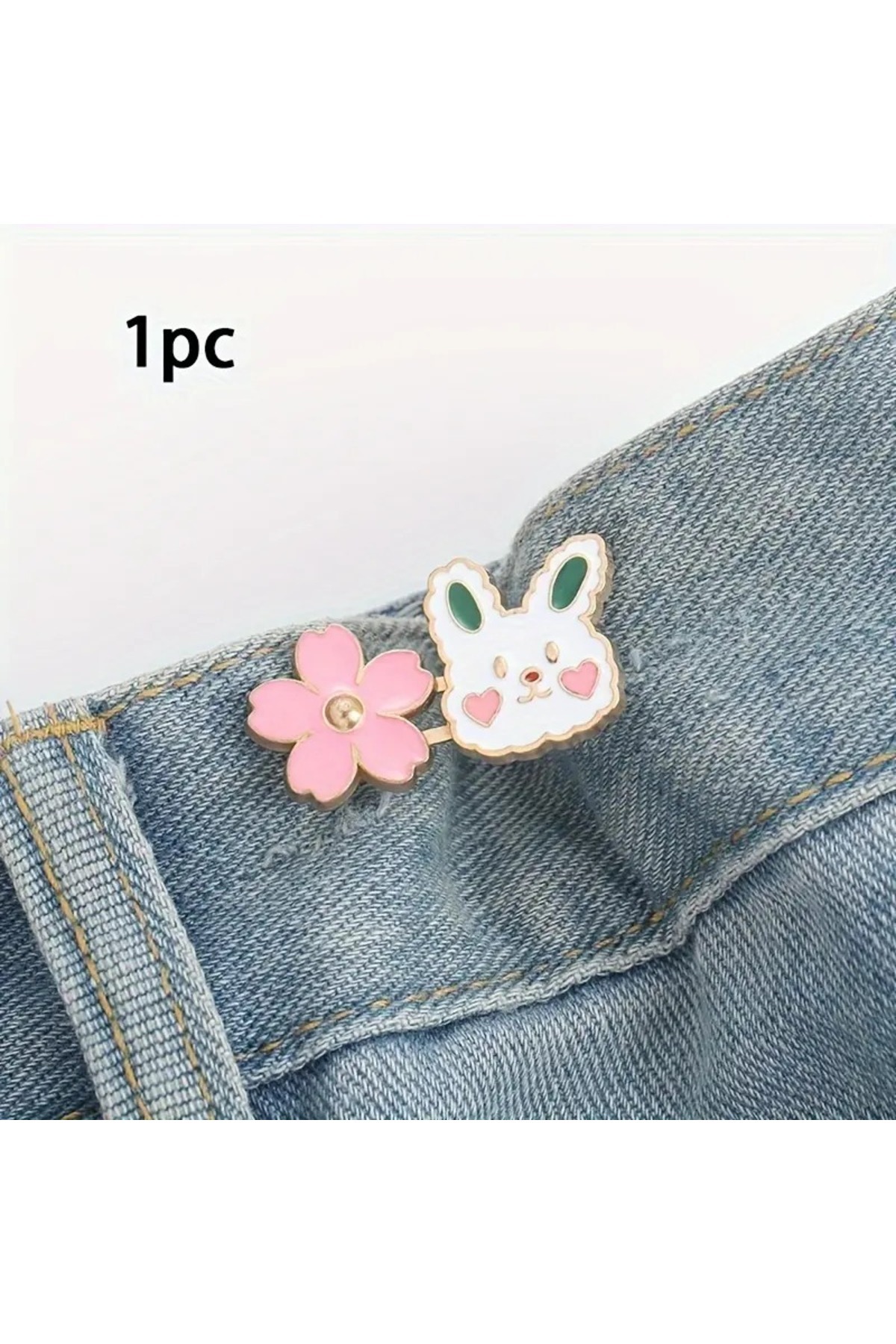 GlassySKY 1 Adet Dikişsiz Pantolon Kıyafet Beli Sıkılaştırıcı Çıkarılabilir Bel Düğmesi Kemer Aksesuarı