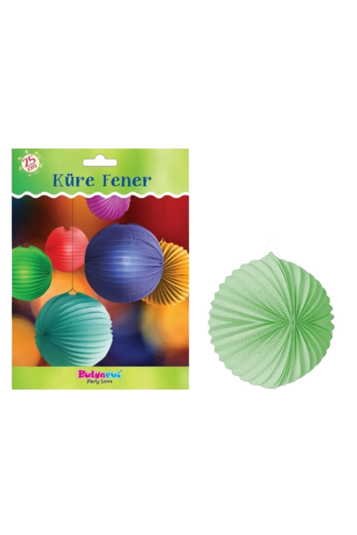 BalonEvi Carnaval Küre Fener  25 cm