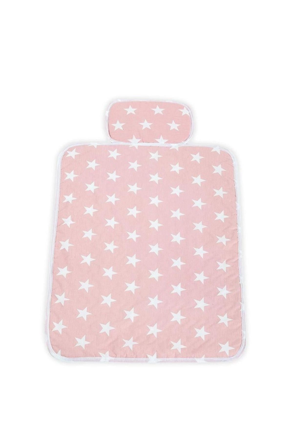 Moje-Pink Star Pattern Practical Bottom Opening Cushion 1