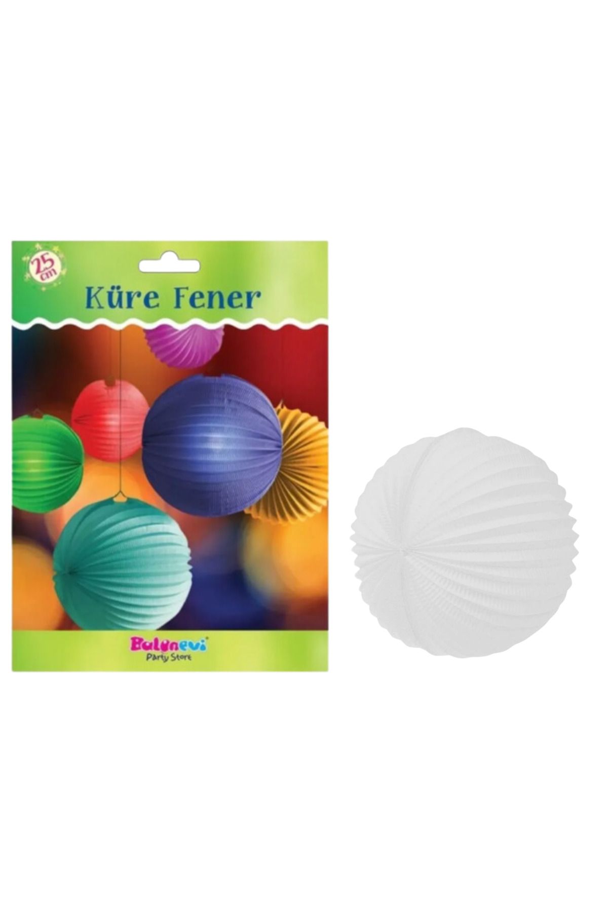 BalonEvi Carnaval Küre Fener  25 cm