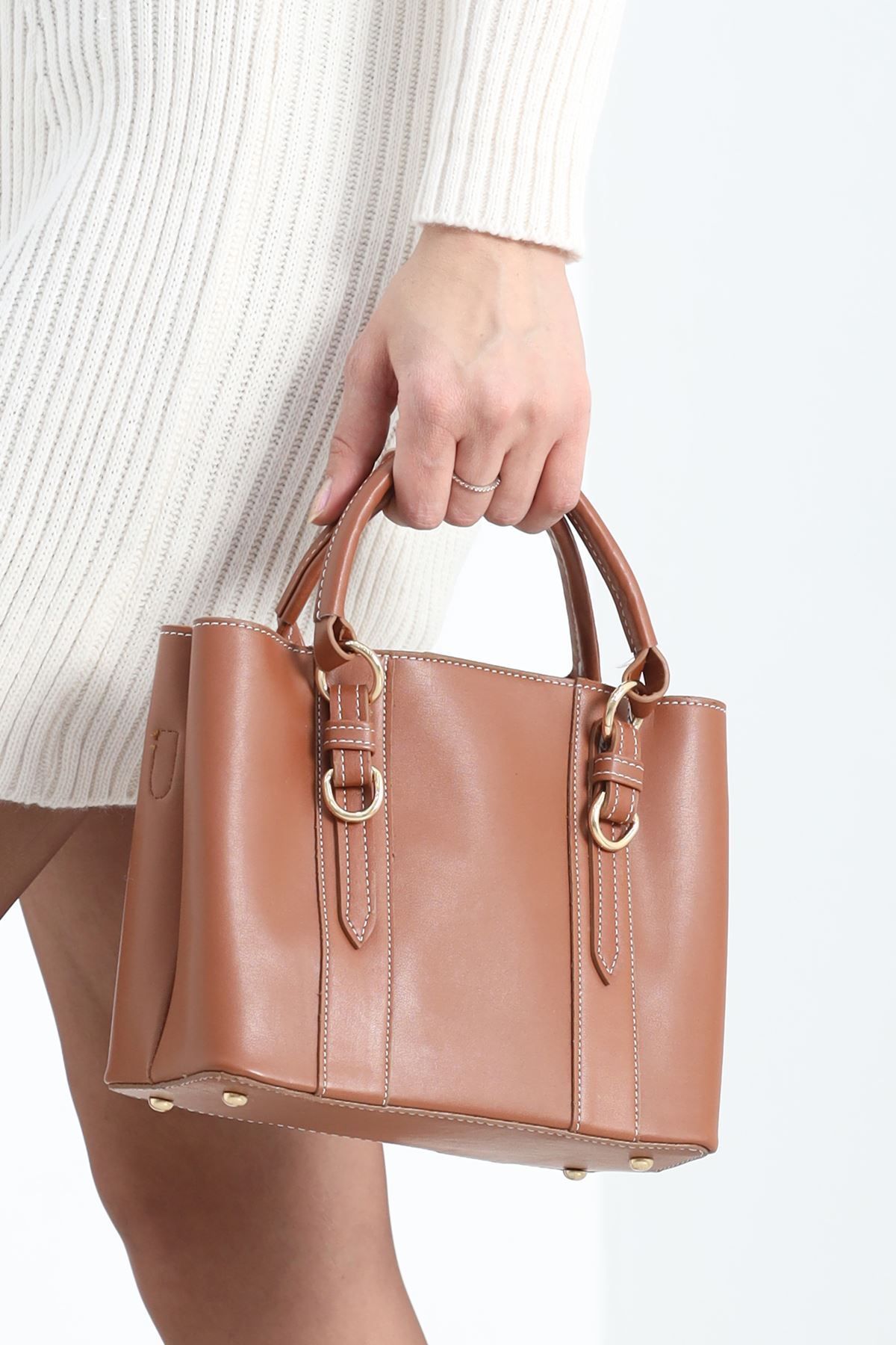 Cream-Tan Shoulder Bag - 3003.1853. 2