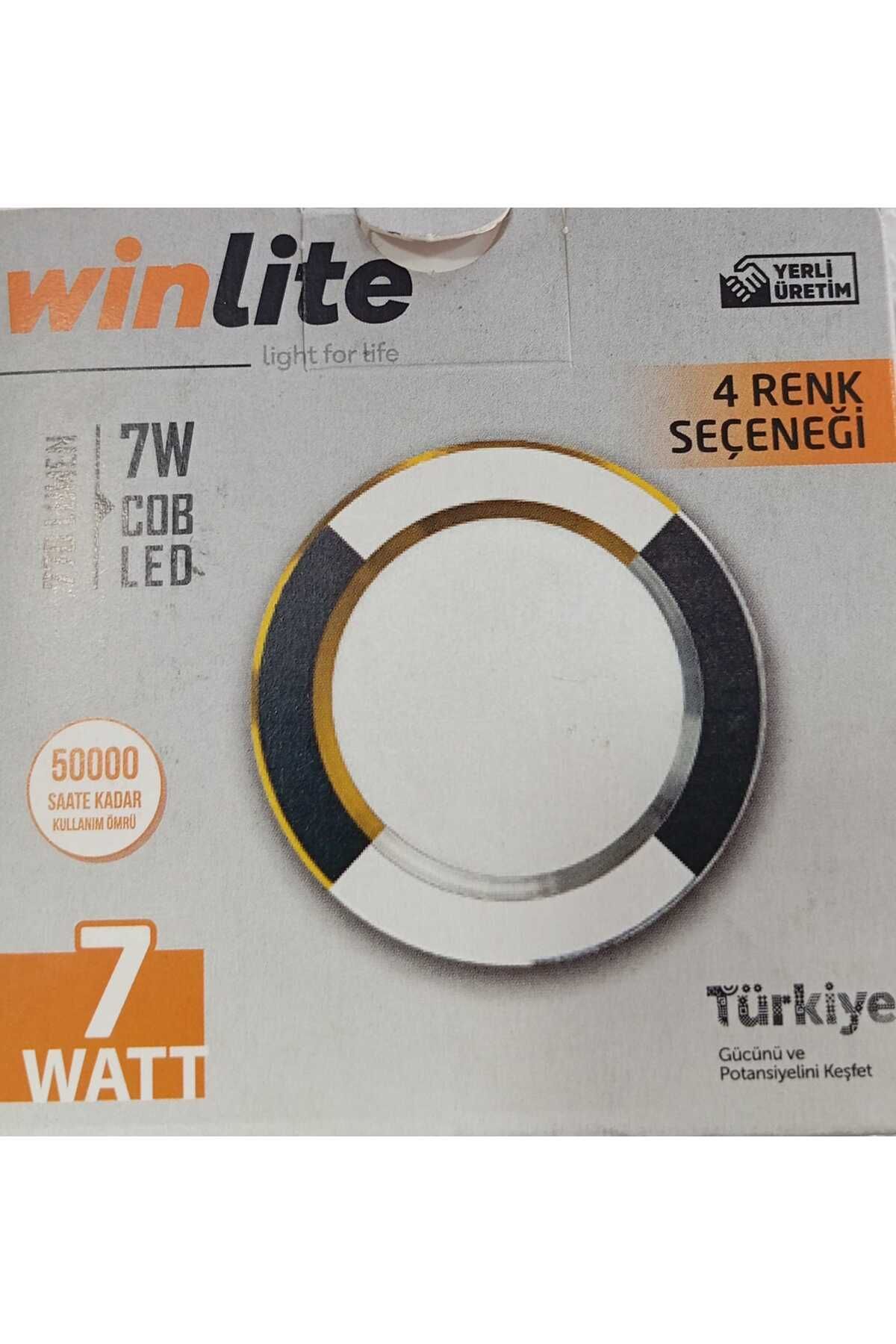 Winlite 7W Siyah-Krom Spot