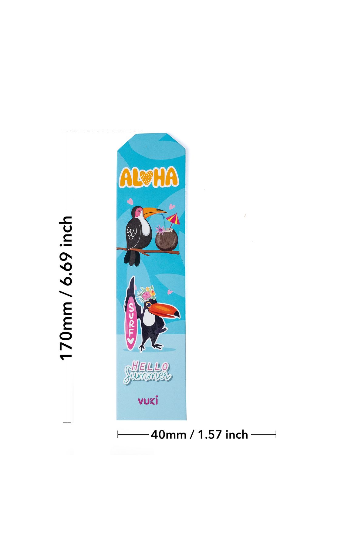VUKİ-Semn de carte din hârtie cu modele de animale 4