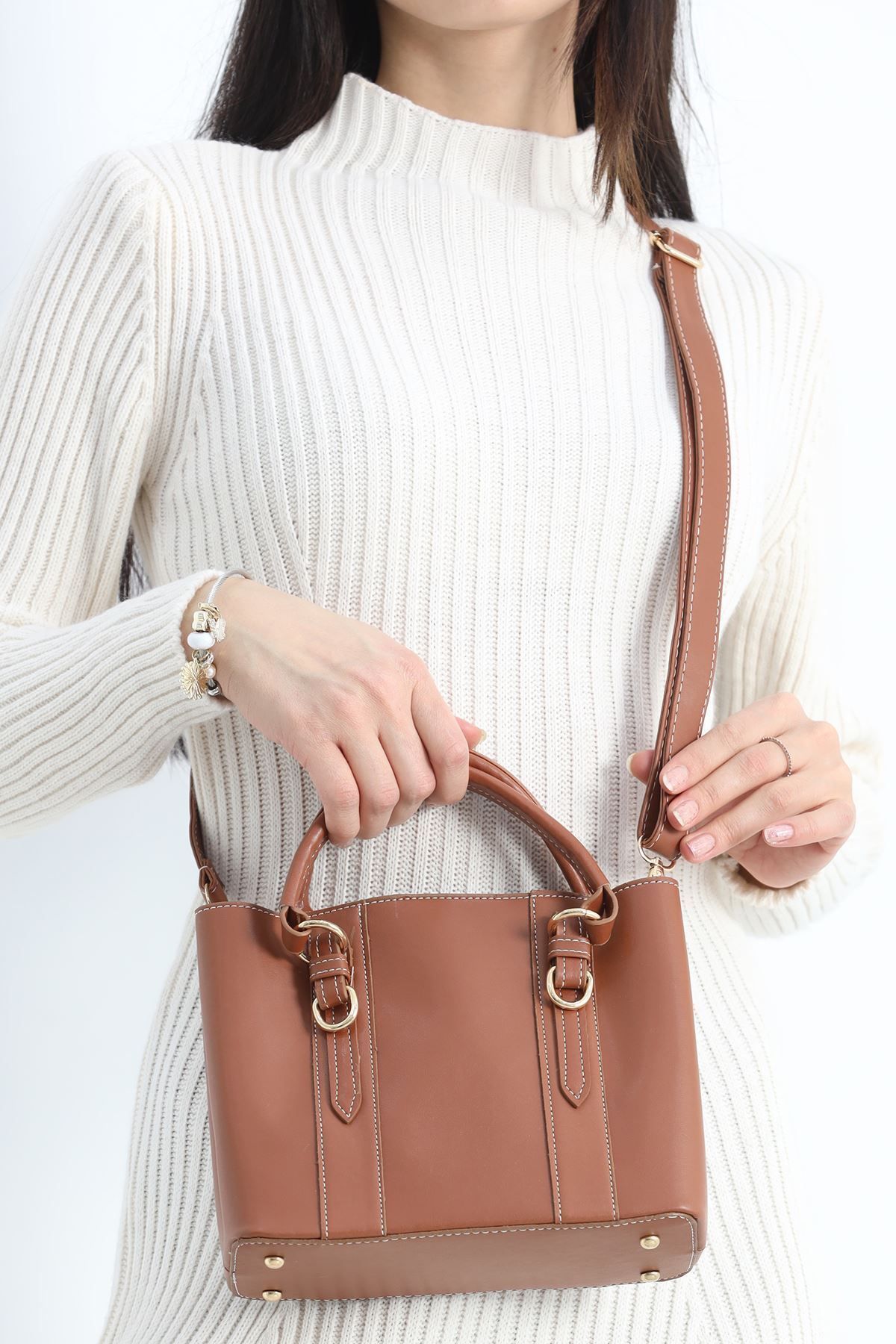 Cream-Tan Shoulder Bag - 3003.1853. 4