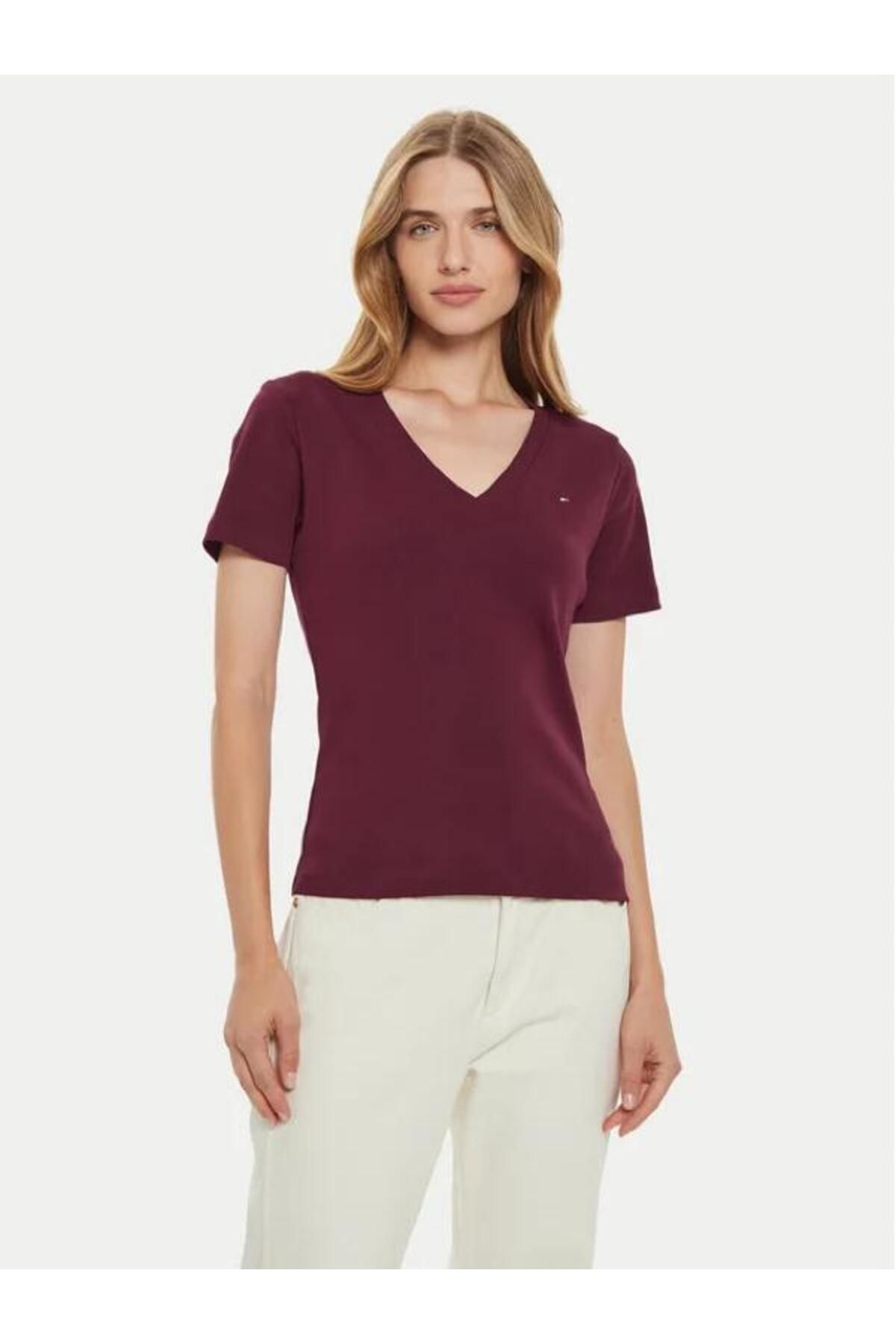 Tommy Hilfiger-Slim Fit V - Neck Organic Cotton T-Shirt 1