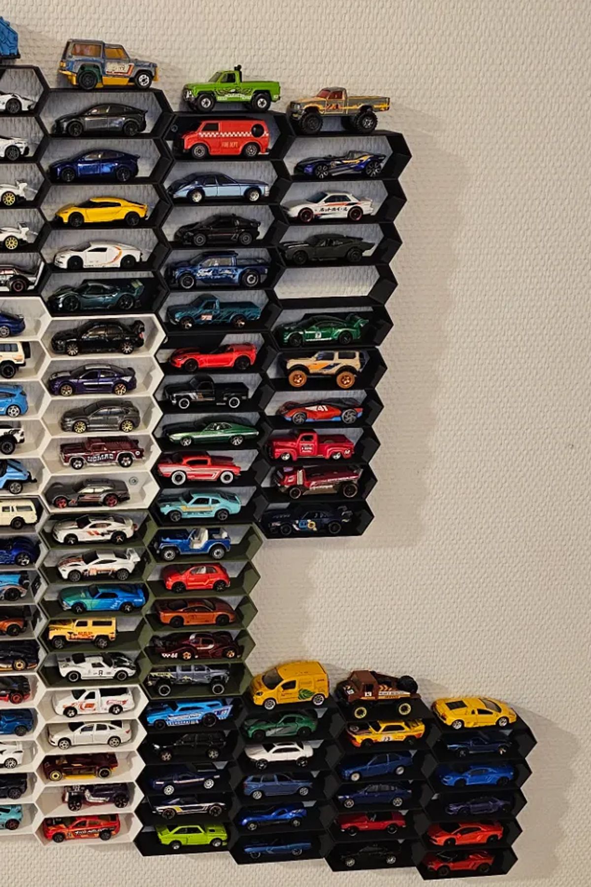 AHWALL Oyuncak Araba Rafı Hot Wheels Uyumlu 10 Arabalık