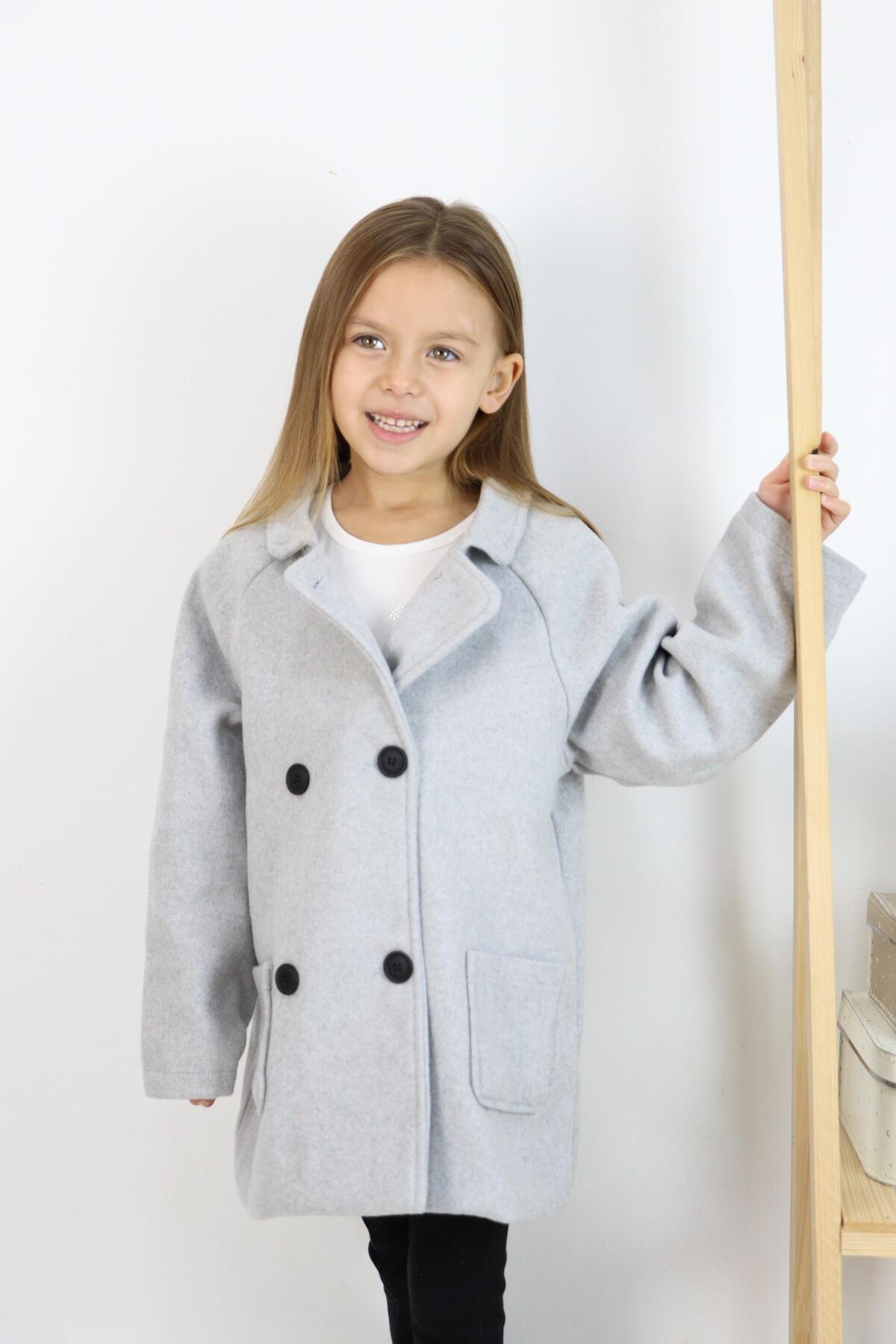 MiaBaby Reglan Kol Unisex Kaşe Kaban fotoğrafı 2 (önizleme)