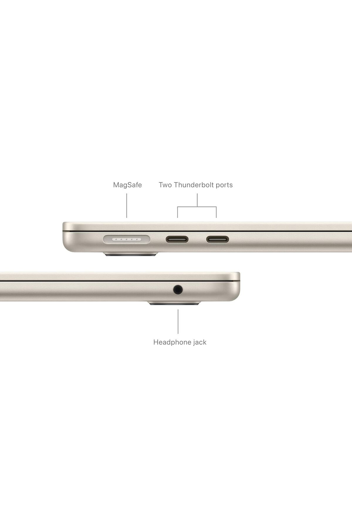 Apple-13-inch Macbook Air: M3 Chip With 8‑core Cpu And 10‑core Gpu, 512gb Ssd - Starlight 4