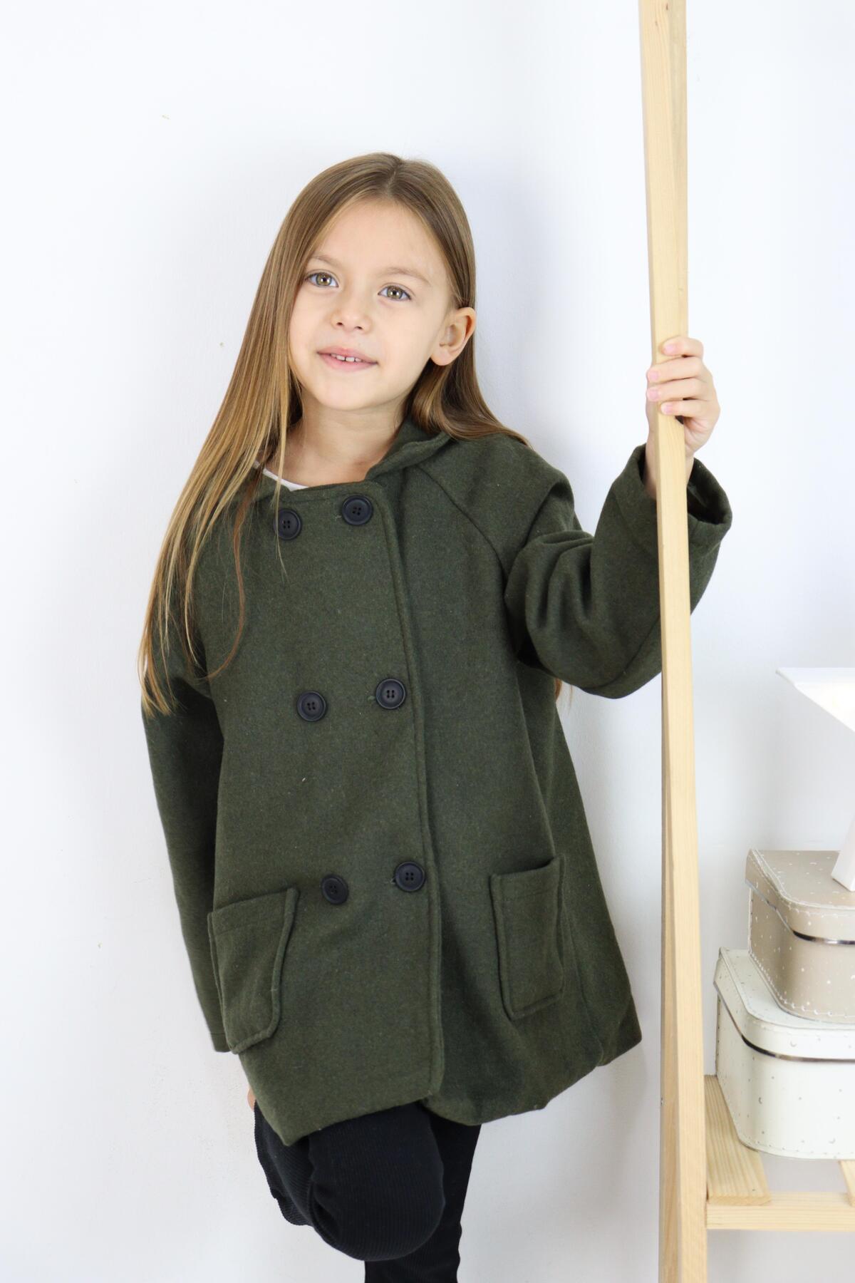 MiaBaby Reglan Kol Unisex Kaşe Kaban fotoğrafı 7 (önizleme)