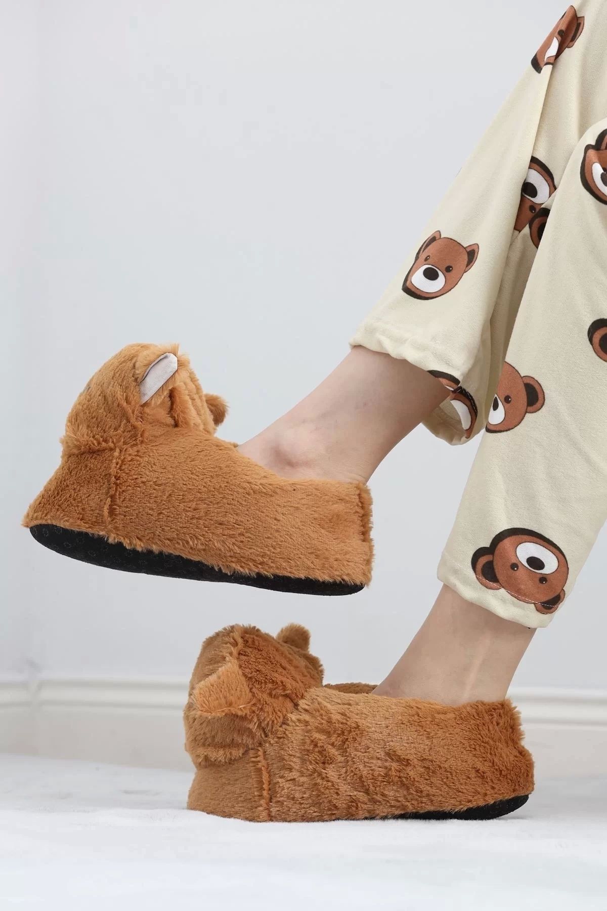 KAZAX-Animal Slippers Tan - 20132.264. 7