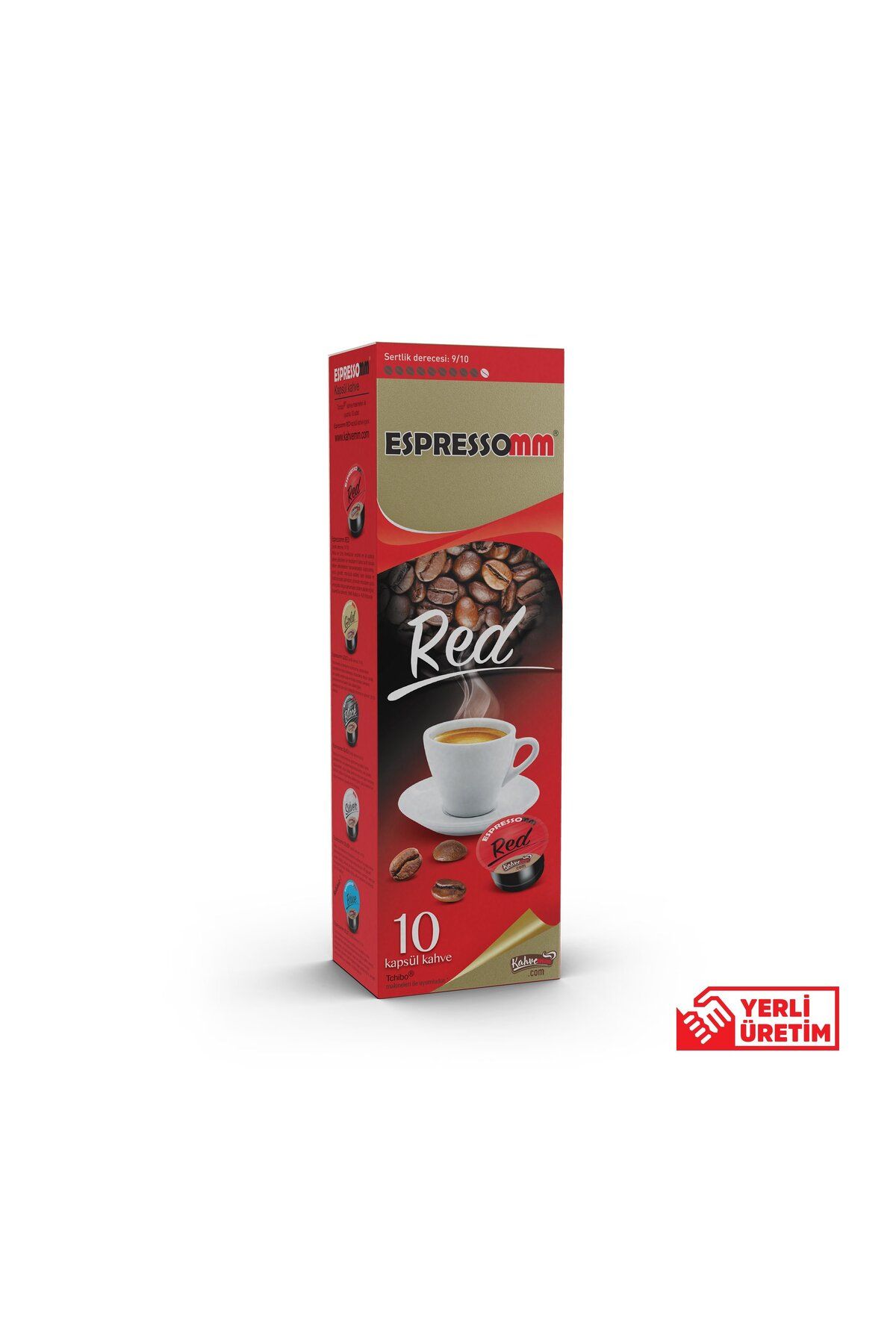 ESPRESSOMM Tchibo Cafissimo Uyumlu Red Kapsül Kahve (1 Paket - 10 Kapsül)