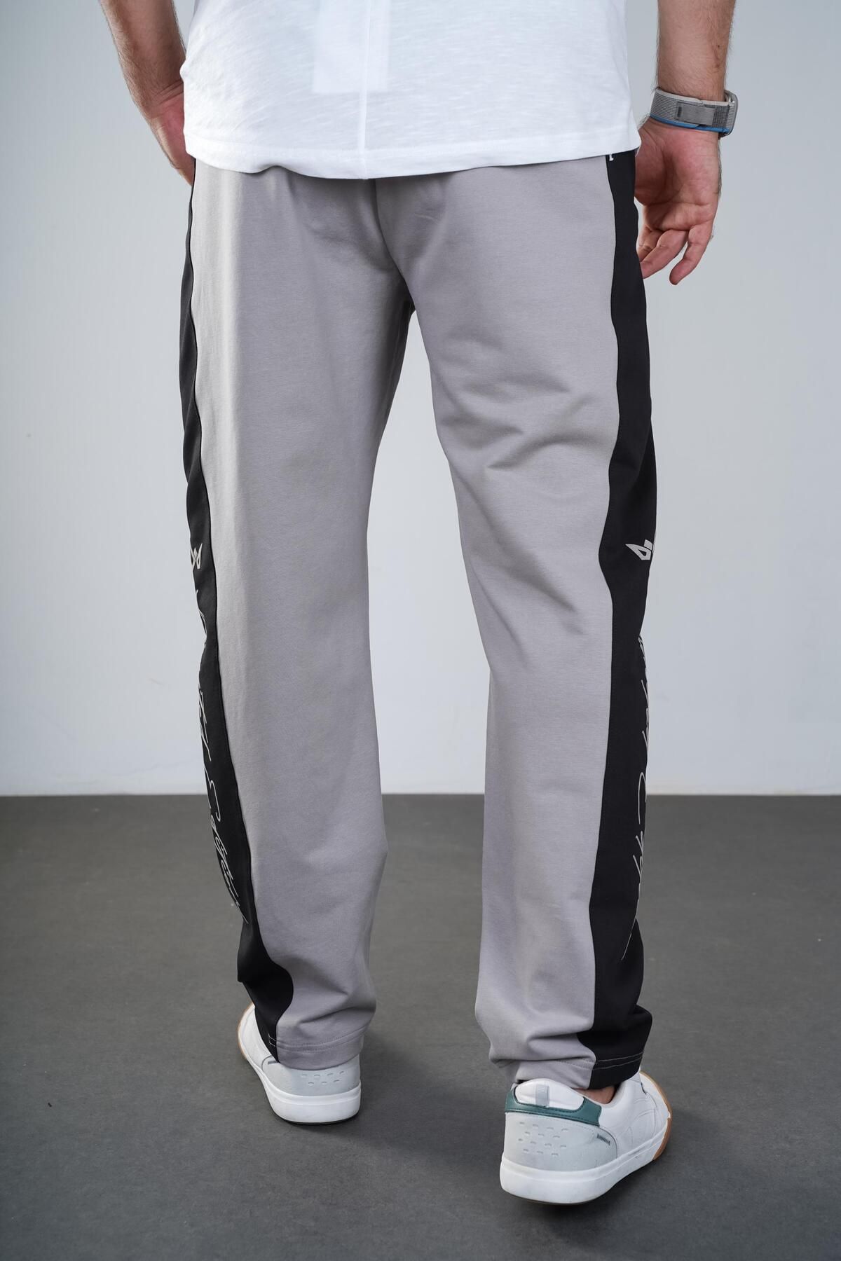 Butik-Trend We Side Garnished Text Detail Regular Fit Men's Bottoming Sweatpants with Pockets 4