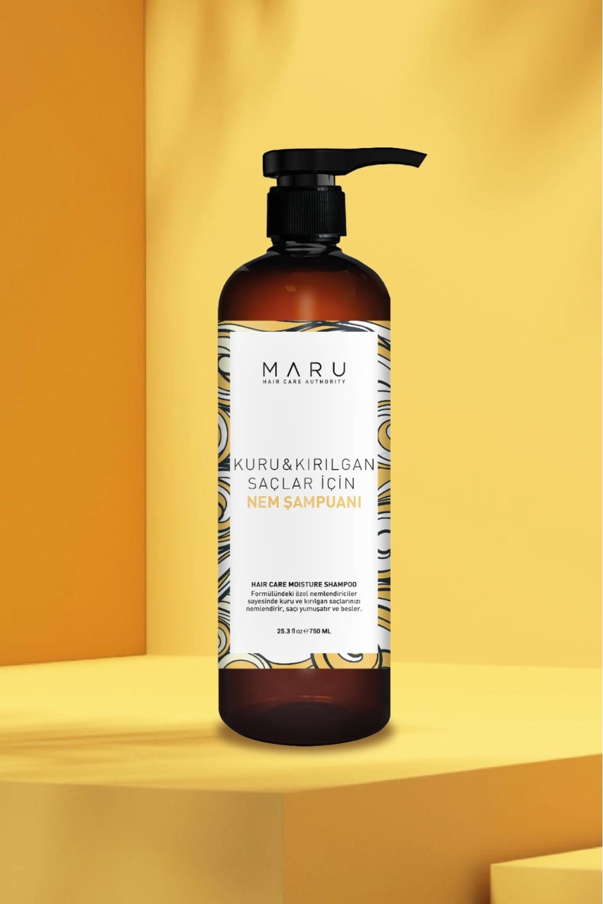 MARU-750 ml Moisture Therapy Shampoo - for Dry and Brittle Hair 8699211721037 7