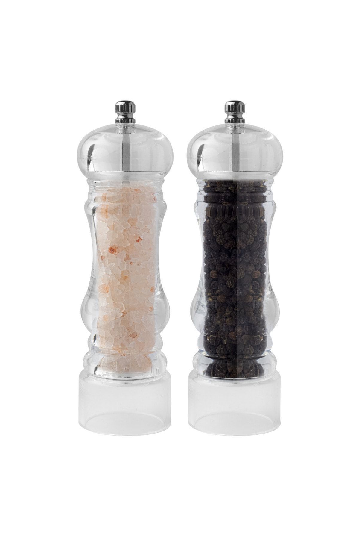 akrilik-Spice Grinder, 18 cm 2 Pieces, Large Size Salt Pepper Mill Grinder 1