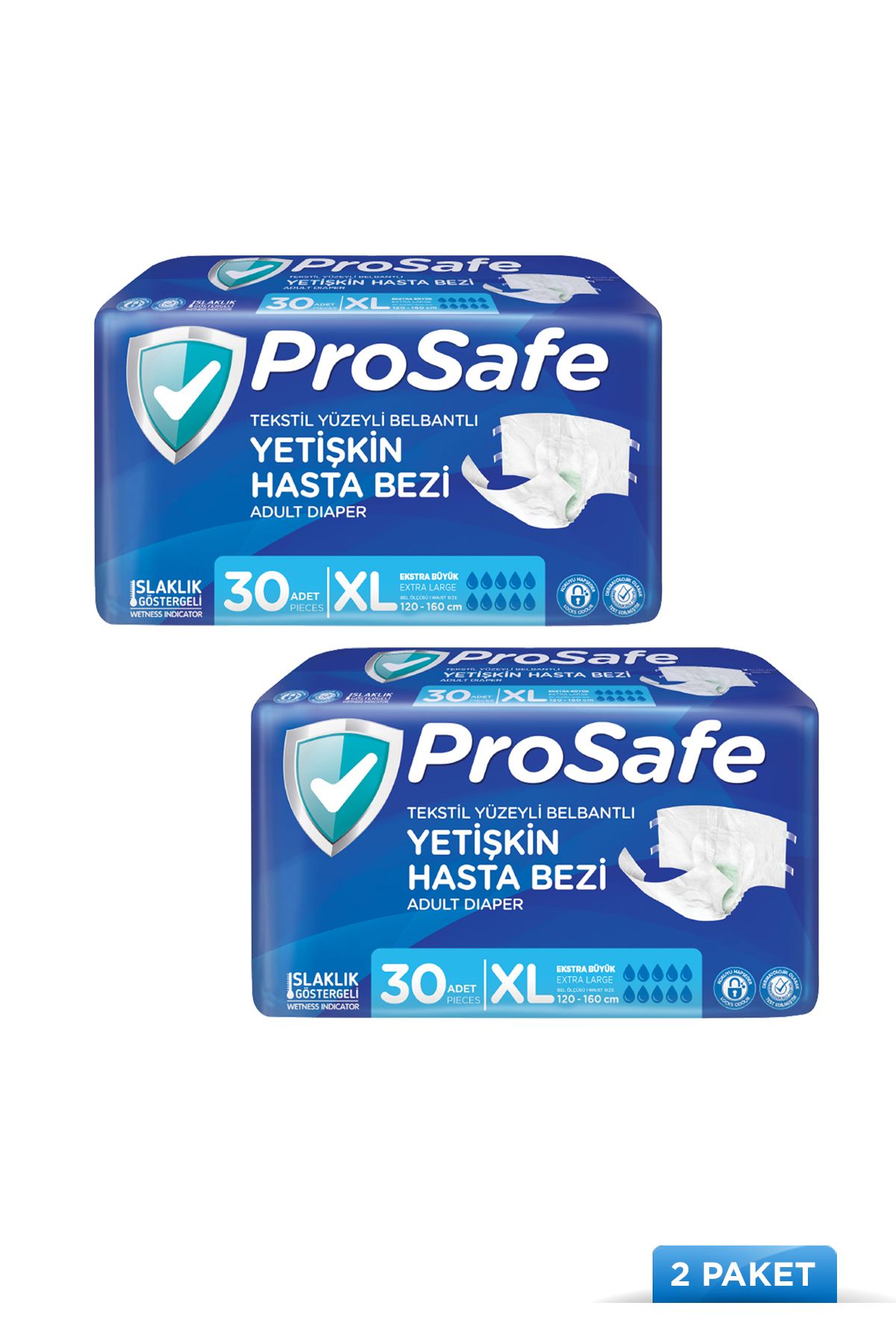 PROSAFE Belbantlı Hasta Bezi Xlarge 30'lu X2