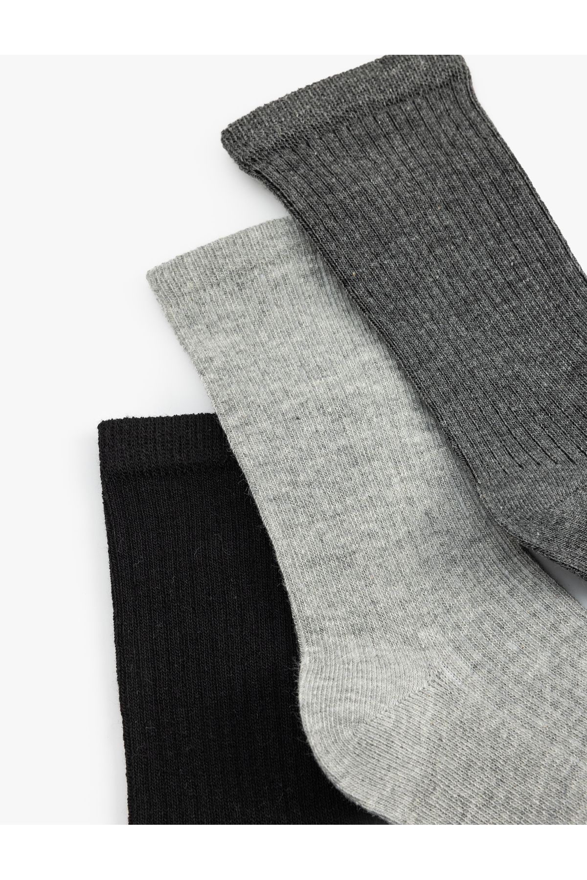 Koton-Set of 3 Basic Multicolored Socks 3