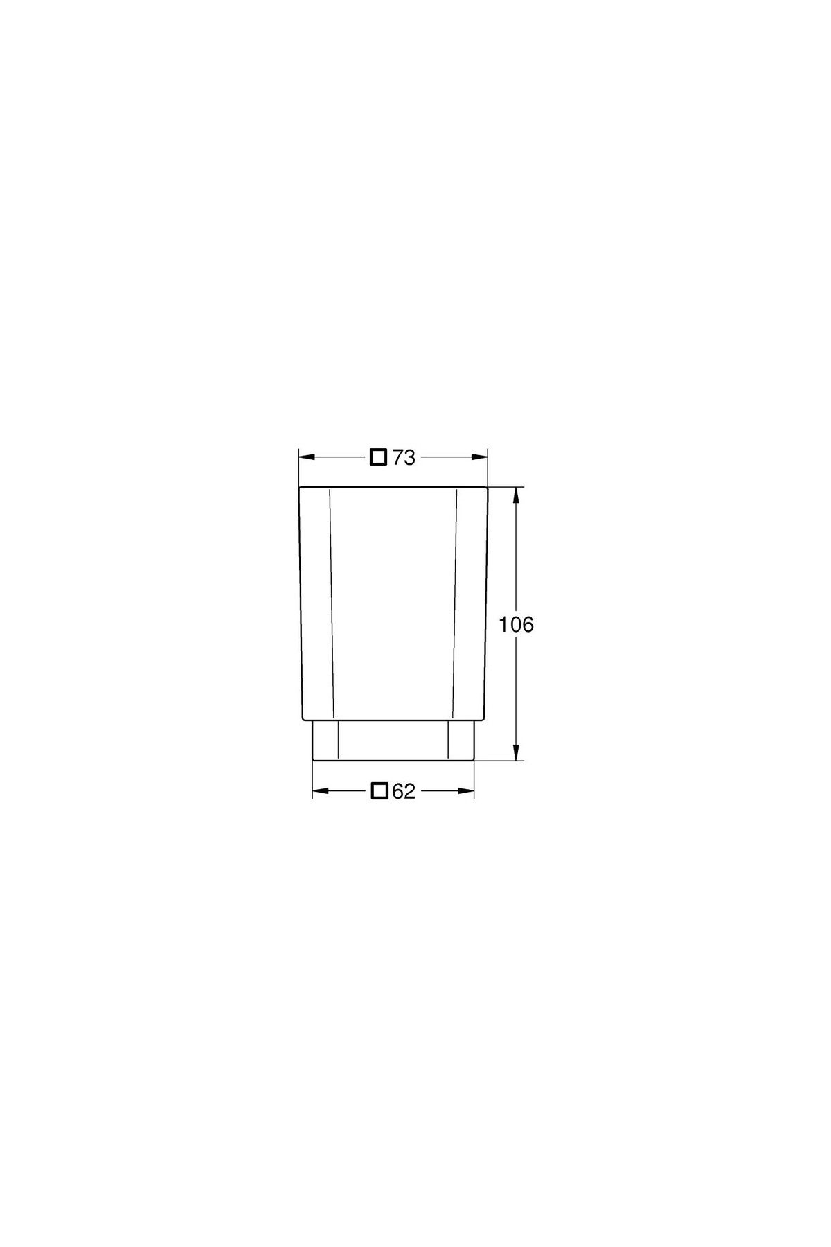 Grohe-حامل فرشاة الأسنان الزجاجي المختار -40783000 3