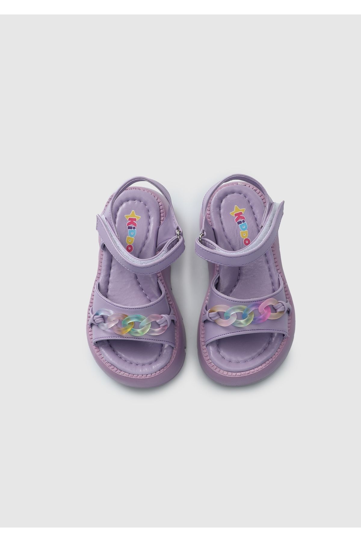 Kiddo-Lilac Flat Sandals for Girls 5