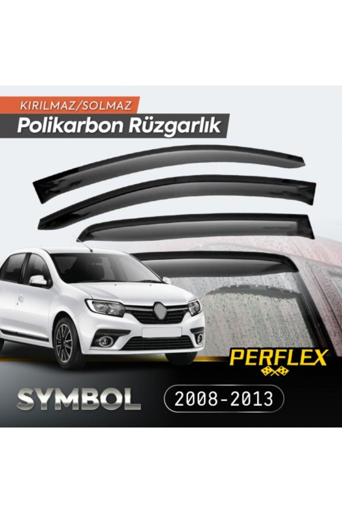 DENİZ Renault Symbol 2008-2013 Cam Rüzgarlığı V2 Düz