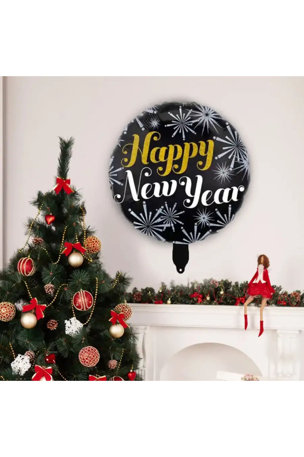 minik shop-Starry Happy New Year Foil Balloon 1