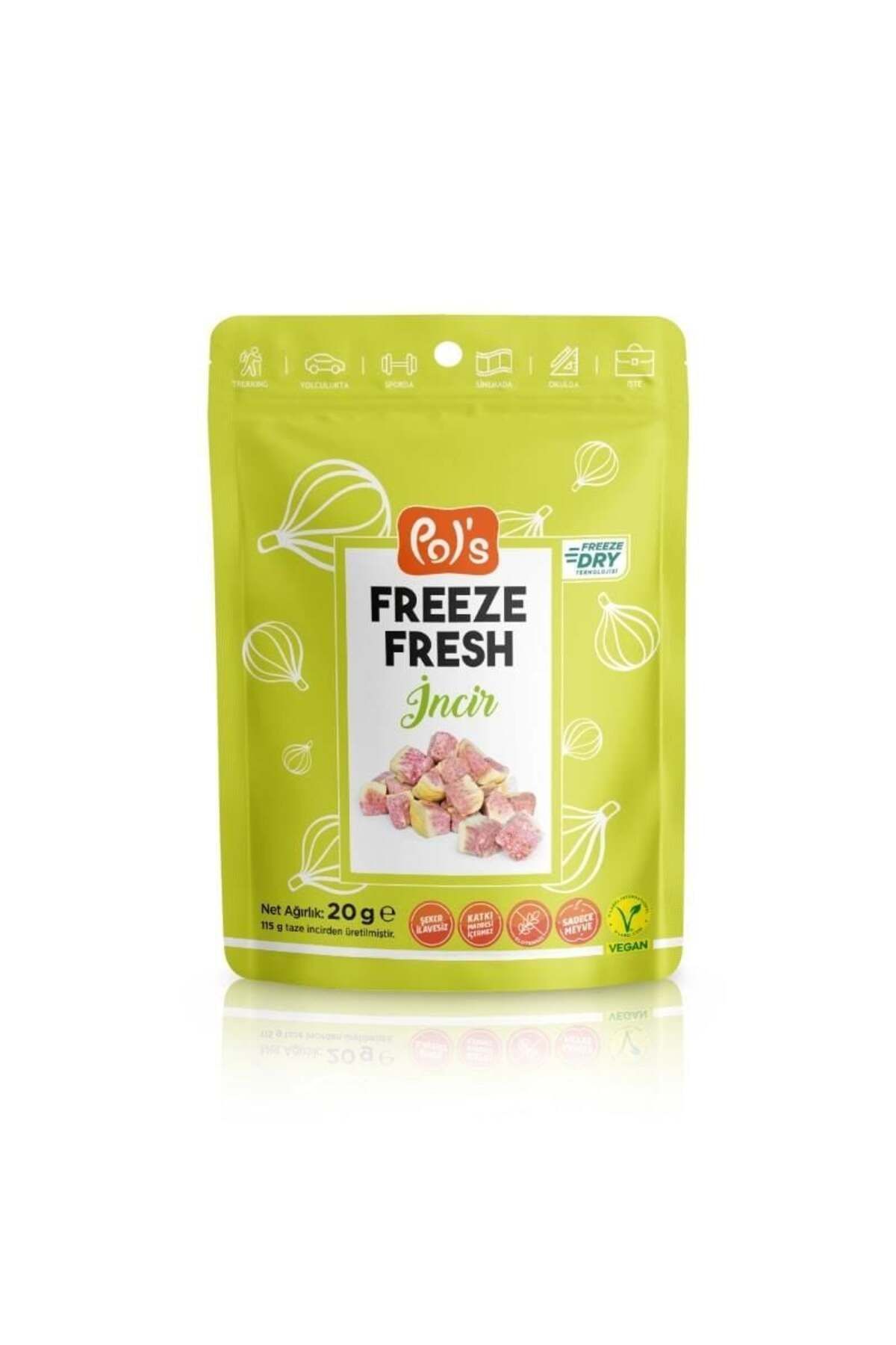 Easy Tedarik Pols Freeze Fresh Dondurularak Kurutulmuş İncir 20 g