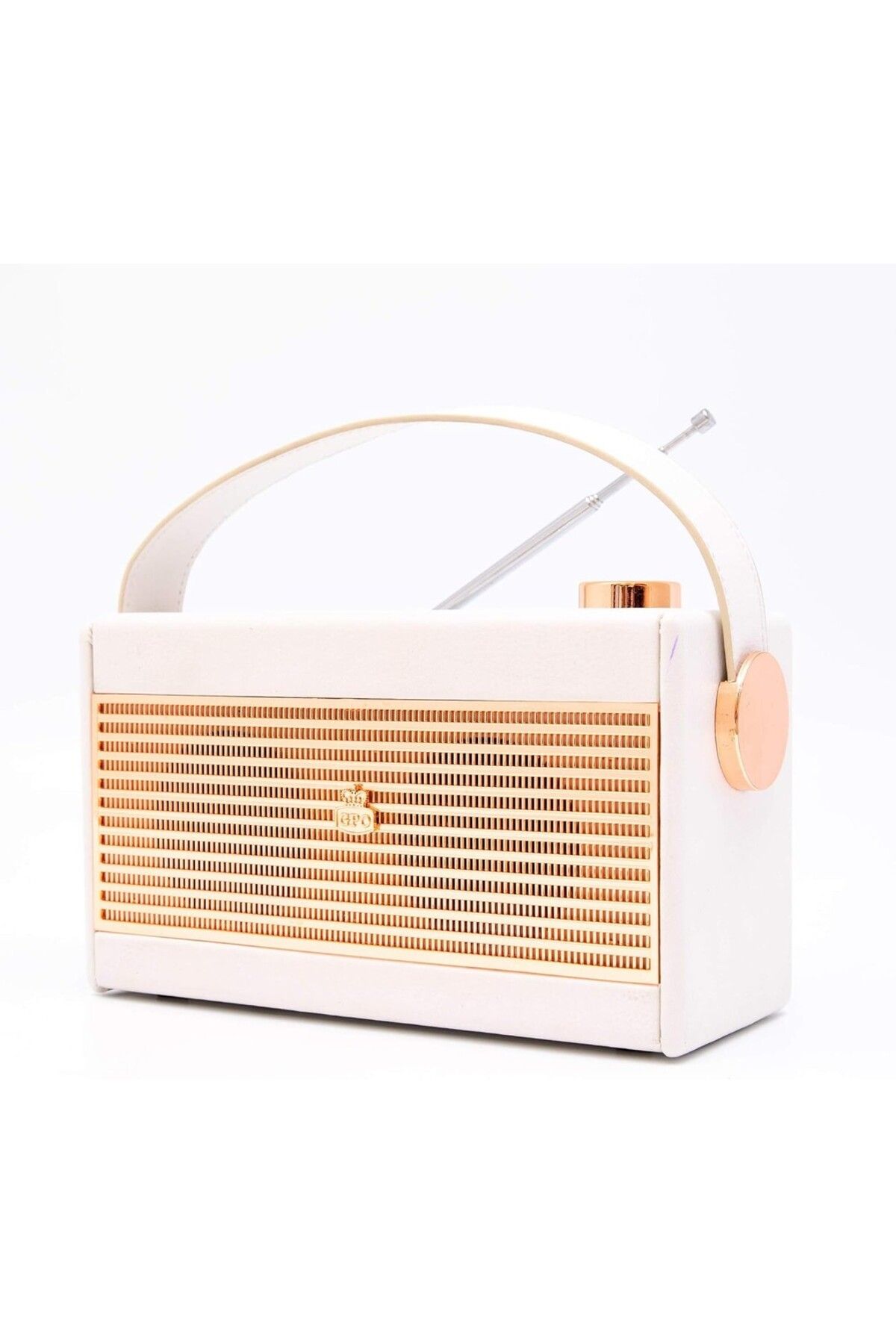 GPO Retro DARCY Taşınabilir Analog Radyo, Krem, Vintage AM/FM ve DAB Radyo