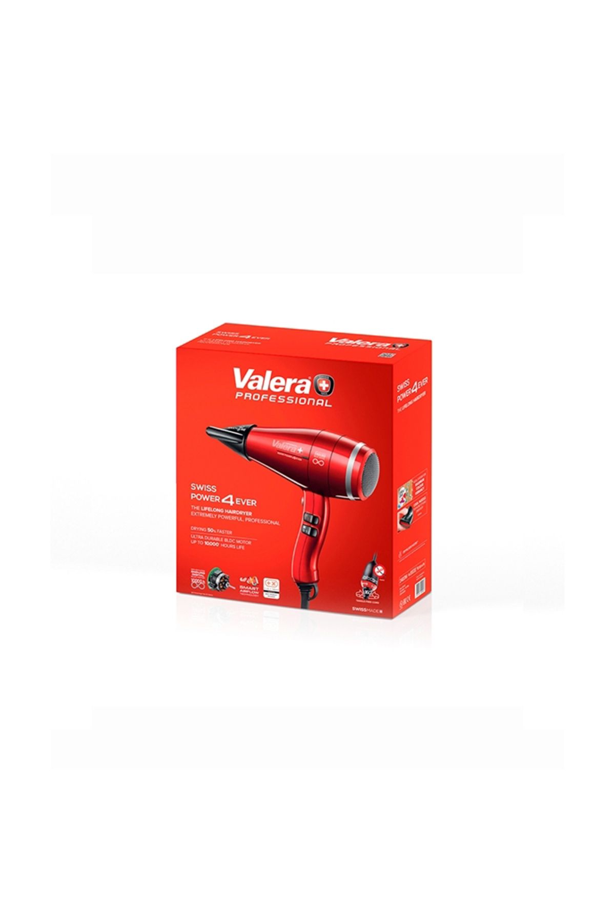Valera-Swiss Power4Ever Eq Rc D Hair Dryer with Ionizer Diffuser 2400 W Red 6