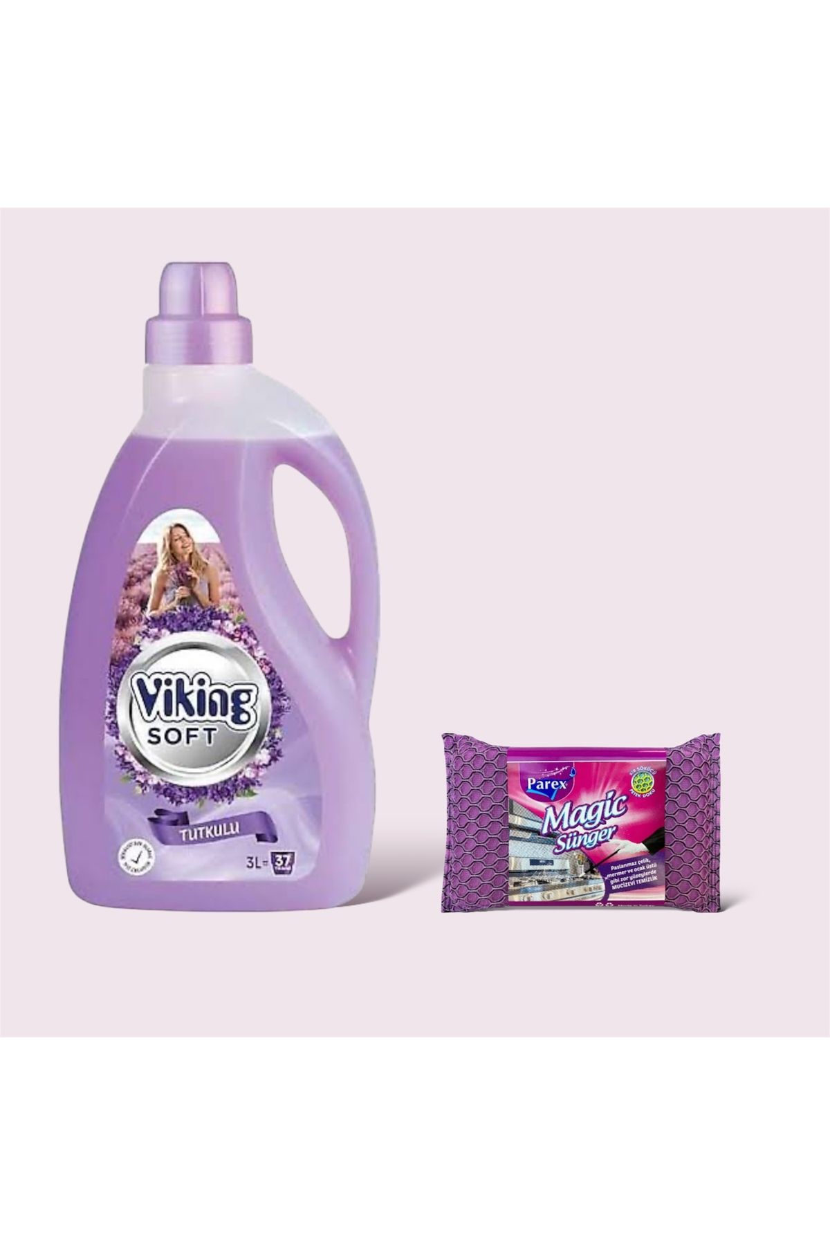 Viking Çamaşır Yumuşatıcısı Tutkulu 3 Litre + Magic Sünger