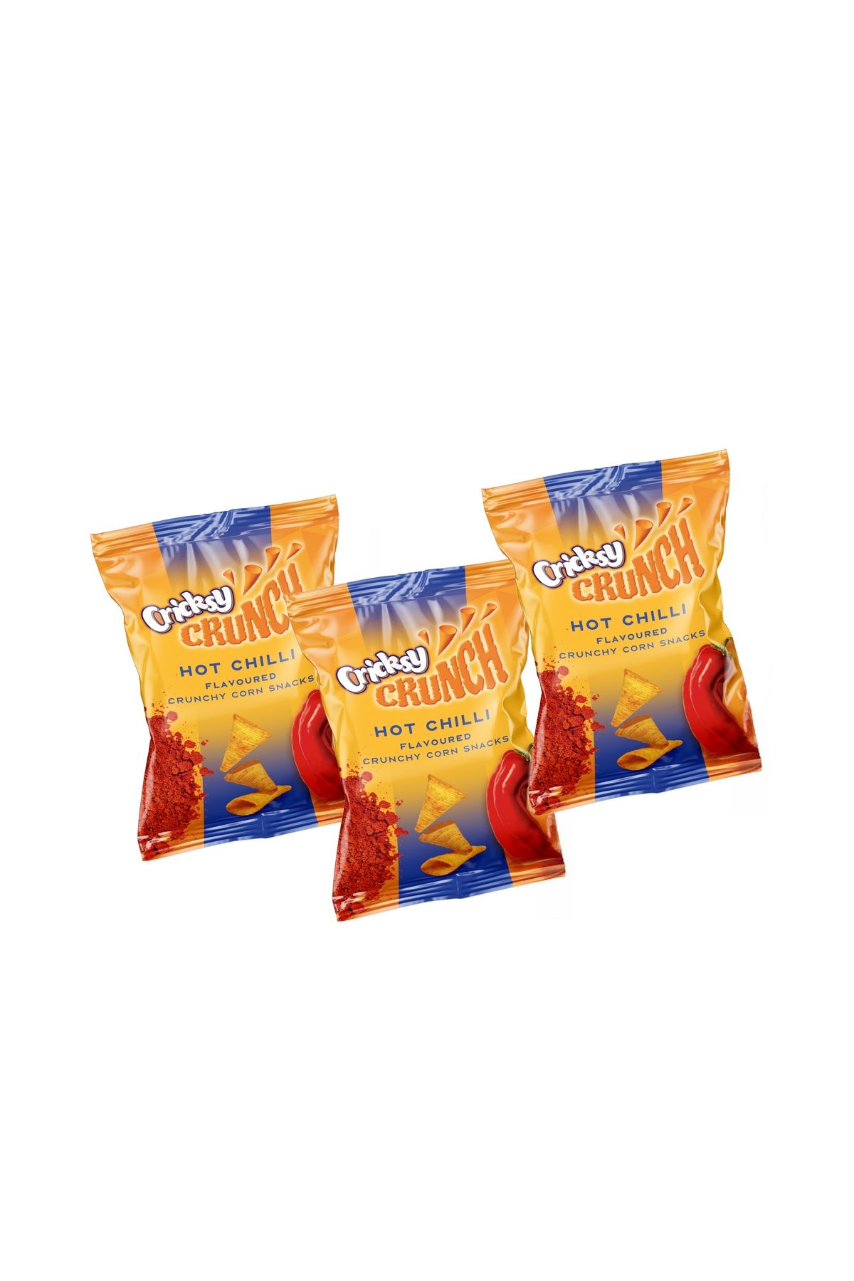 MUMCU KURUYEMİŞLERİ Cricksy Crunch Hot Chıllı Cips 3 lü paket