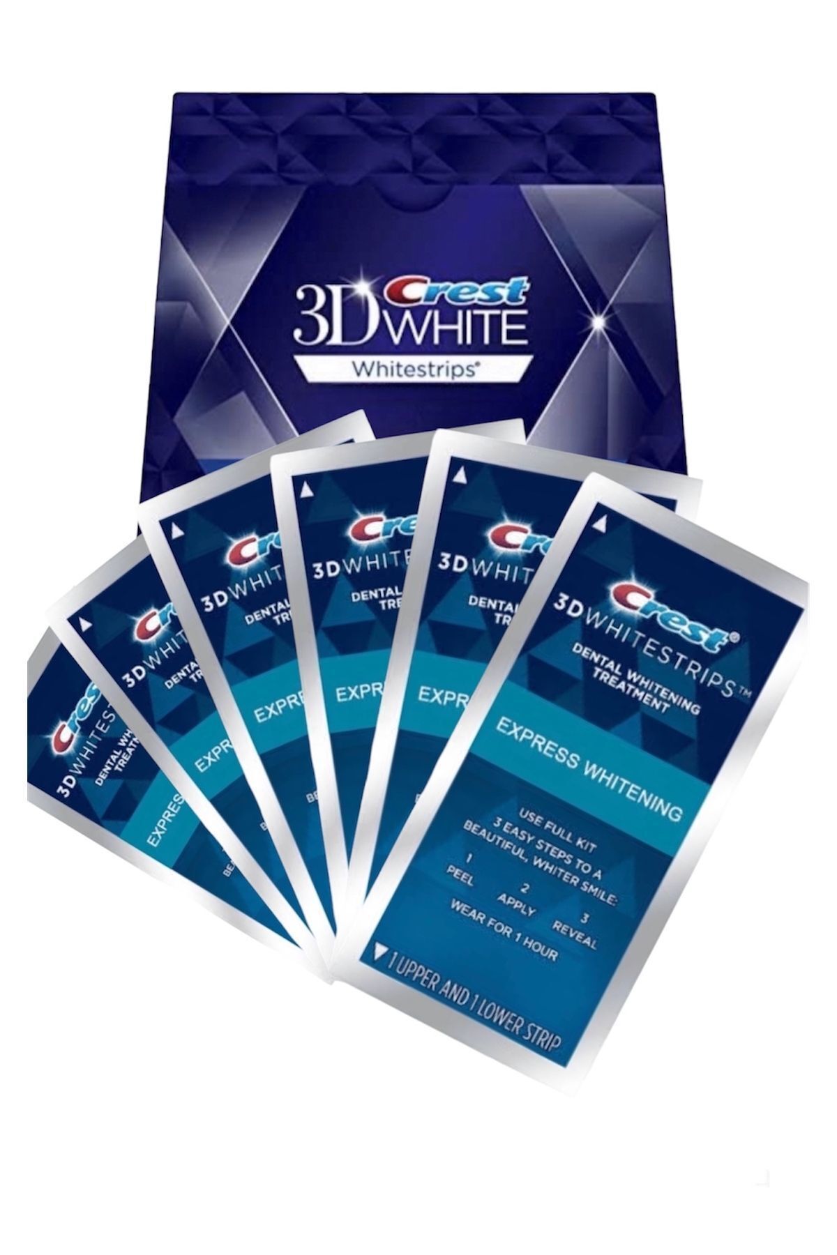 محصولات سفیدکننده دندان CREST 3D WHITESTRIPS جلوه های حرفه ای باندهای سفید کننده 12 باند 6 بسته P&P