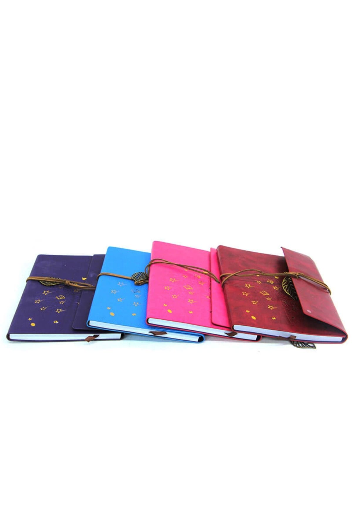 Easy Tedarik Defter Deri Kaplı Ağaç Baskılı