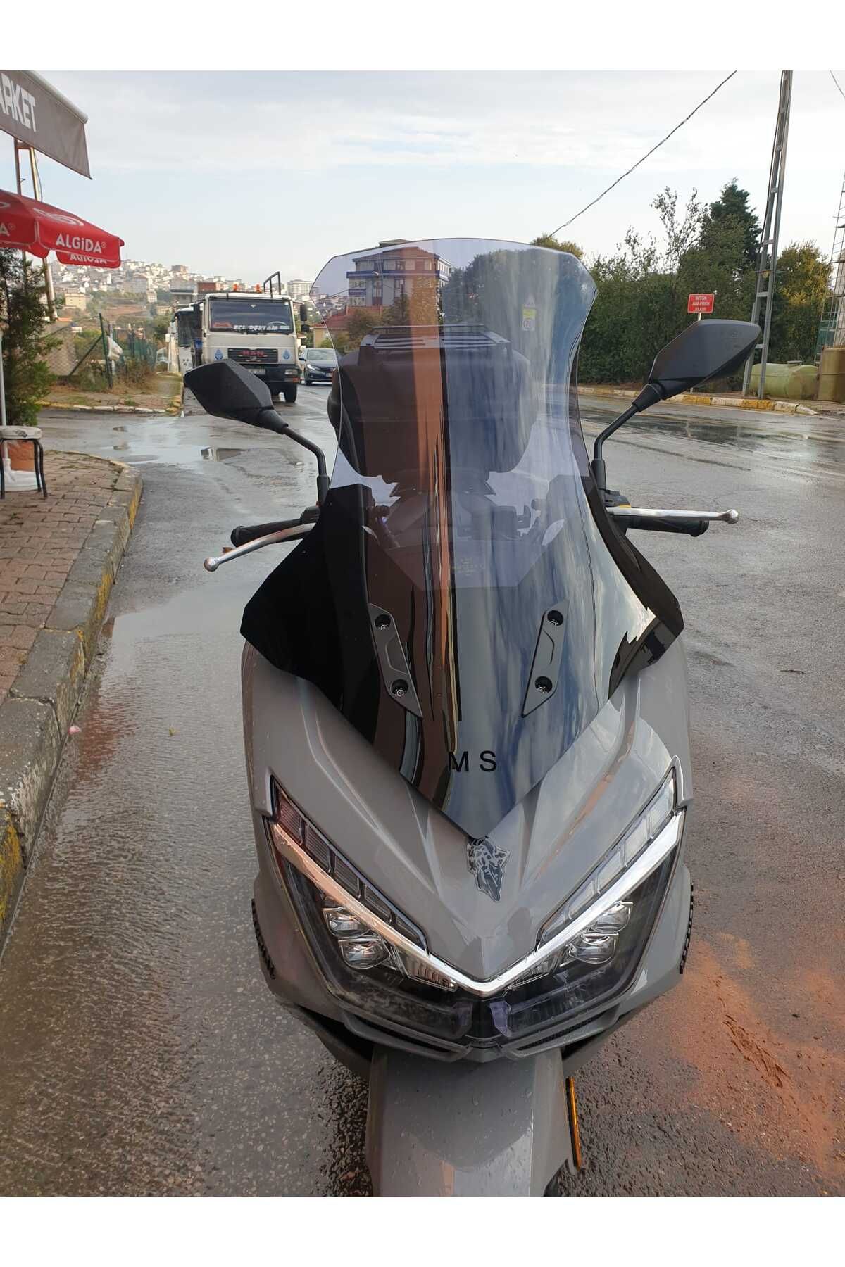 Mondial Strada 125 Siperlik Ön Cam 2023-2025 Model 75cm Füme Renkli 4mm UZUN CAM