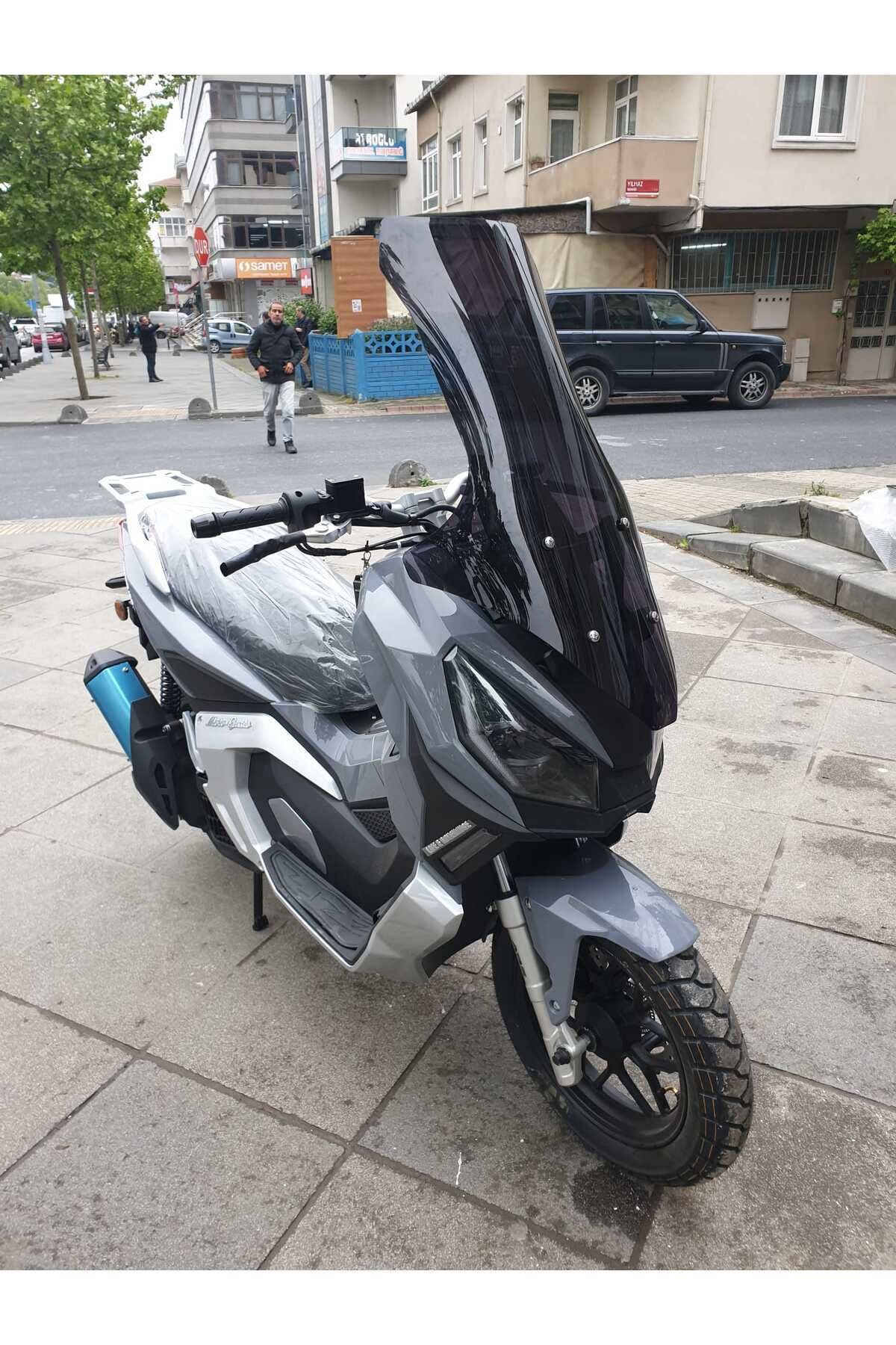 Moto Gusto Dream 150 Siperlik Ön Cam 2023-2025 Model 78cm Siyah Renkli 4mm UZUN CAM