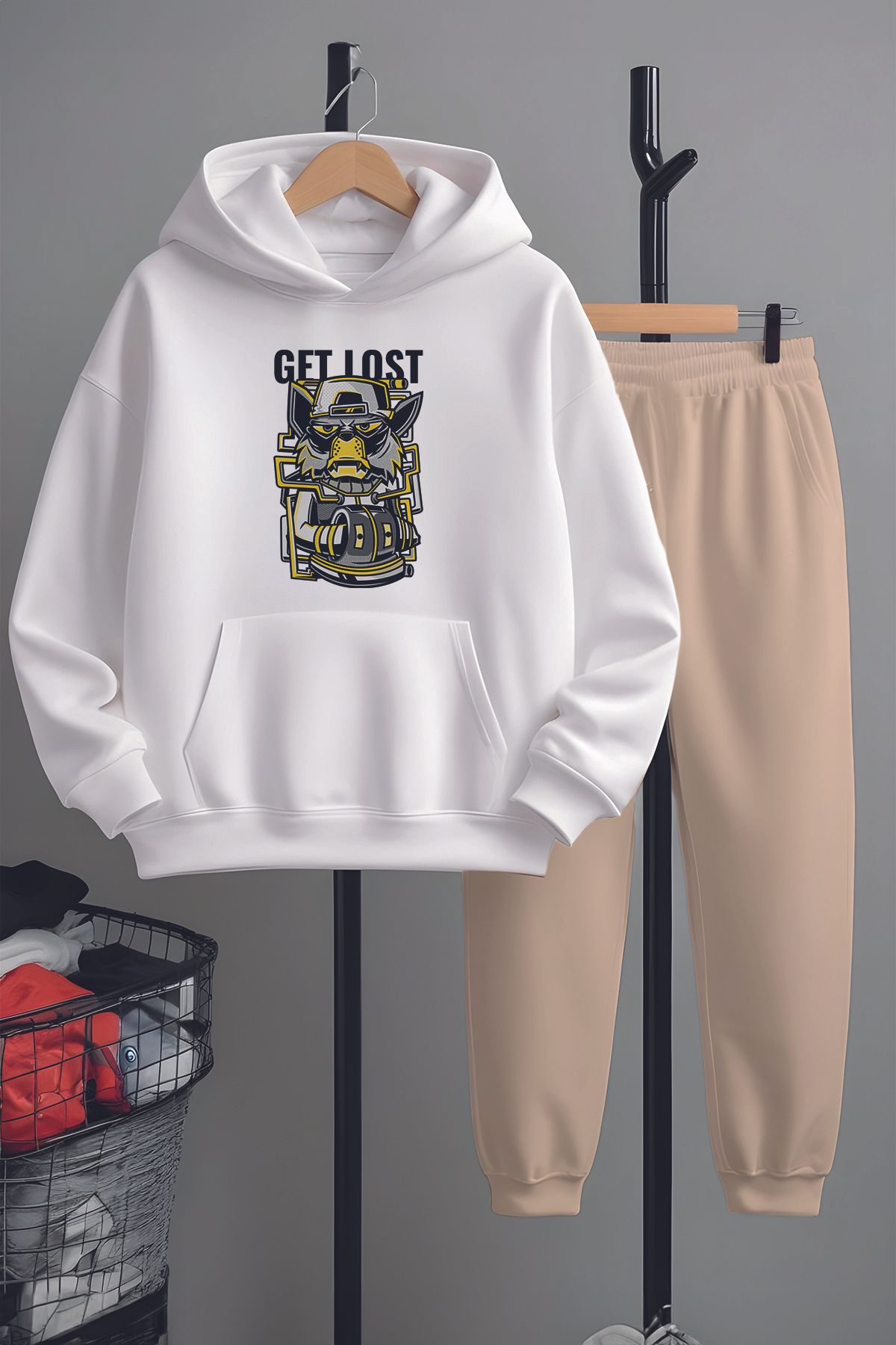 MYADA Set De Sus Și De Jos Cu Imprimeu Pentru Câini Supersonic Premium 22804 Masculin - 5–6 years