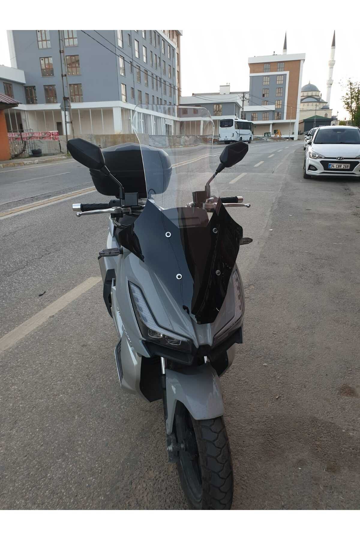 Motolüx Wow 150  Siperlik Ön Cam 2023-2025 Model 78cm şeffaf Renkli 4mm UZUN CAM