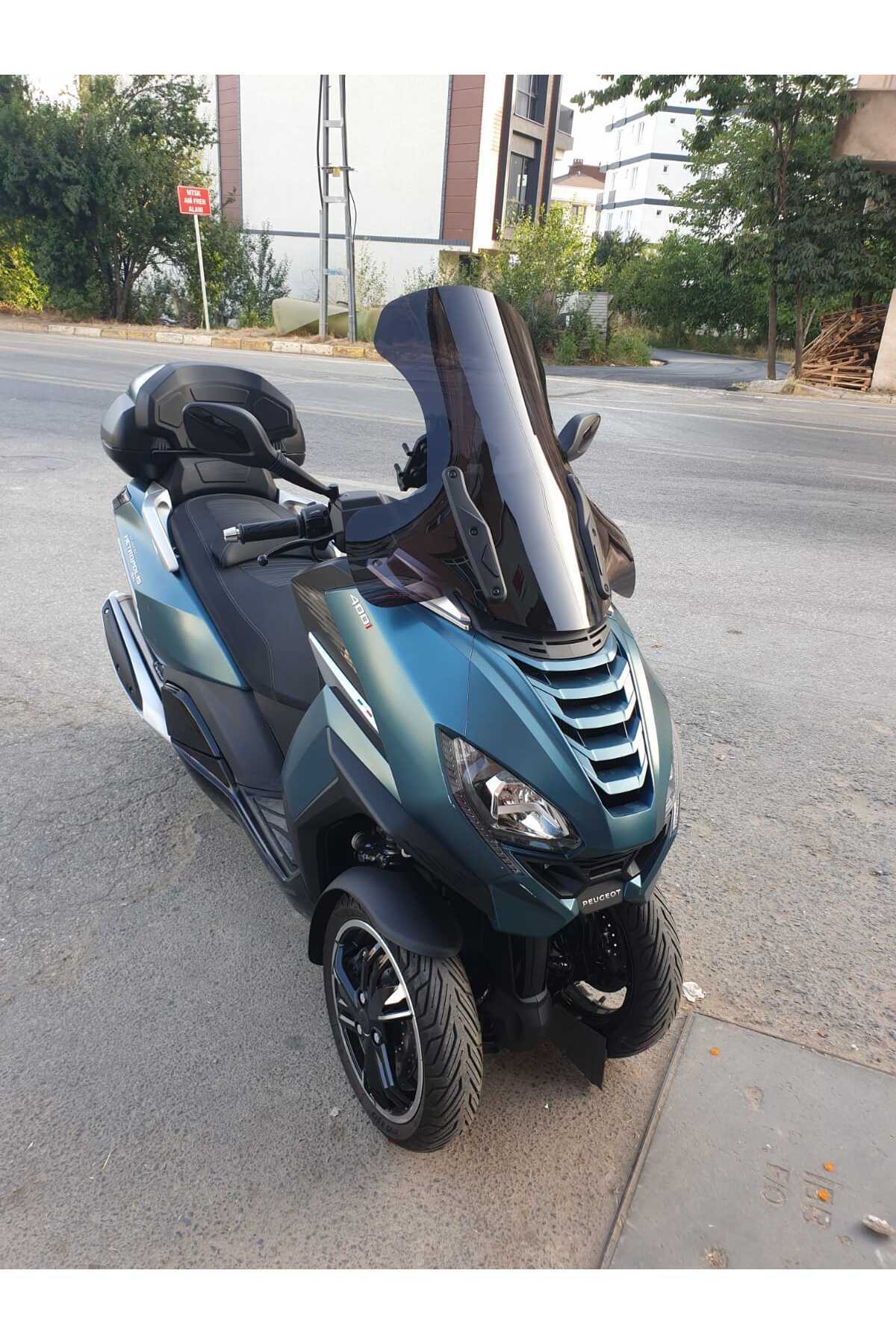 Peugeot Metropolis 400 Siperlik Ön Cam 2021-2025 Model 68cm Siyah Renkli 4mm