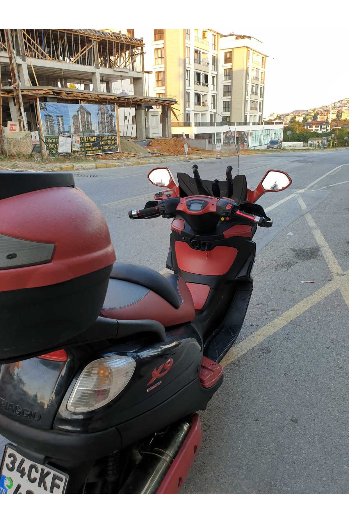 Piaggio X9 250 -500  Siperlik Ön Cam 2005 2007 Model 59cm Şeffaf Renkli 4mm
