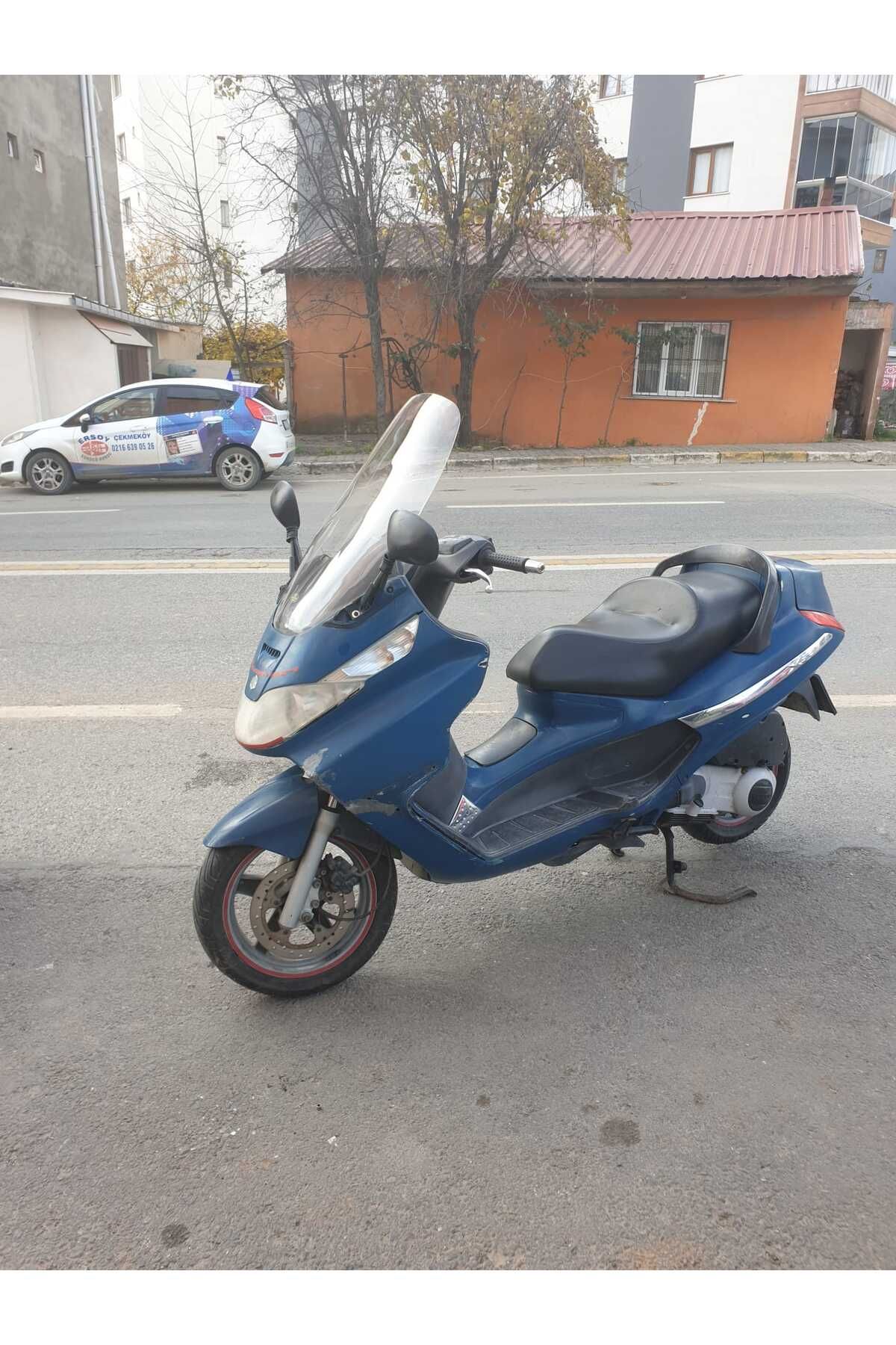 Piaggio X8 200 Siperlik Ön Cam 2004 2006 Model 70cm Şeffaf Renkli 4mm