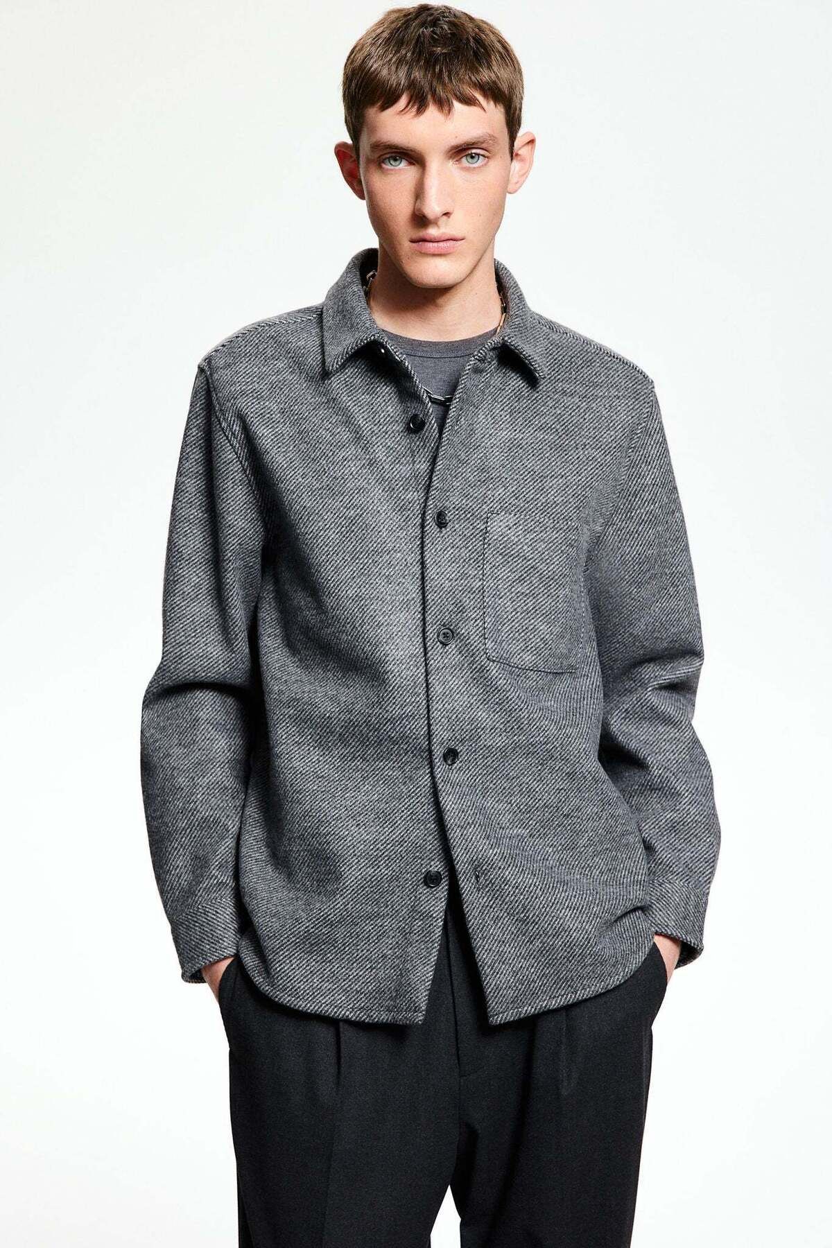 H&M-Regular Fit Overshirt 1
