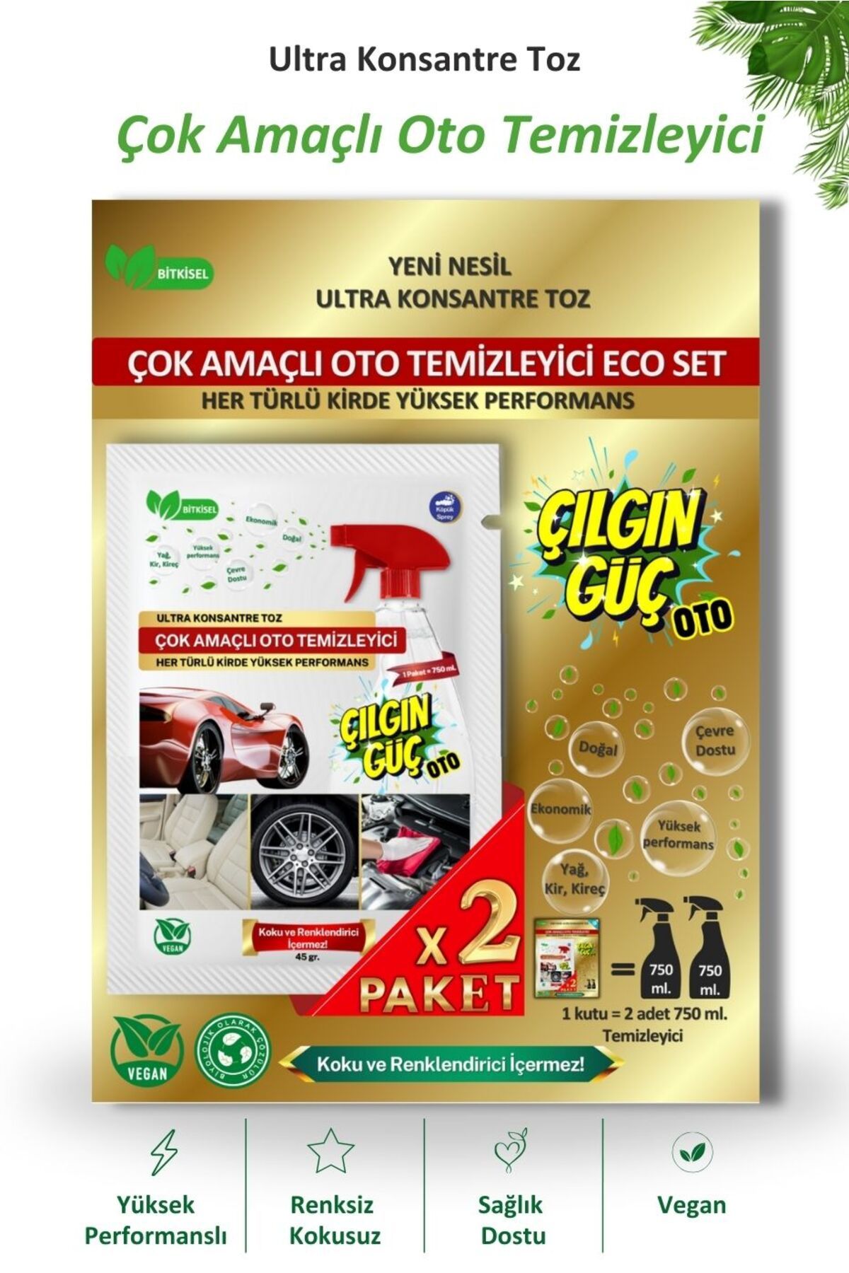 Çılgın Güç Çok Amaçlı Bitkisel Oto Bakım Ve Temizlik