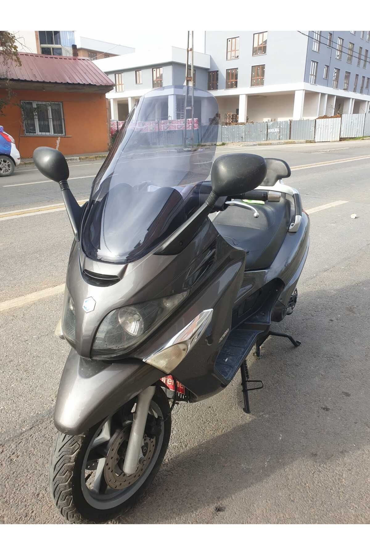 Piaggio X Evo 250-400 Siperlik Ön Cam 2009 2016 Model 58cm Füme Renkli 4mm